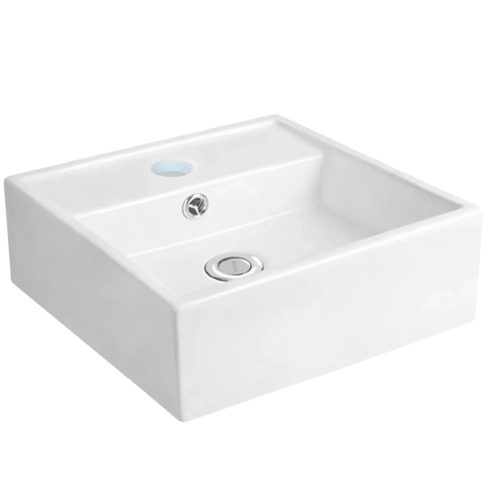 LAVAMANOS CUADRADO 38CM BLANCO UNIQUE