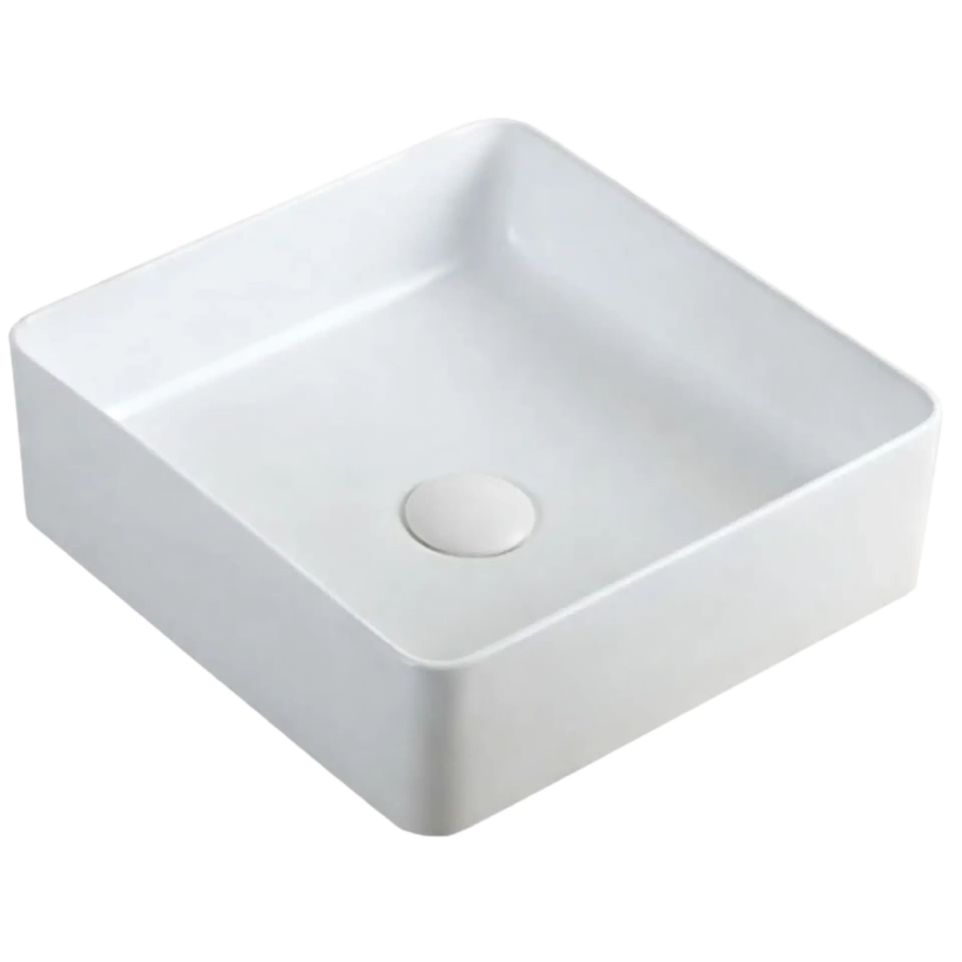 LAVAMANOS CUADRADO 37CM BLANCO UNIQUE