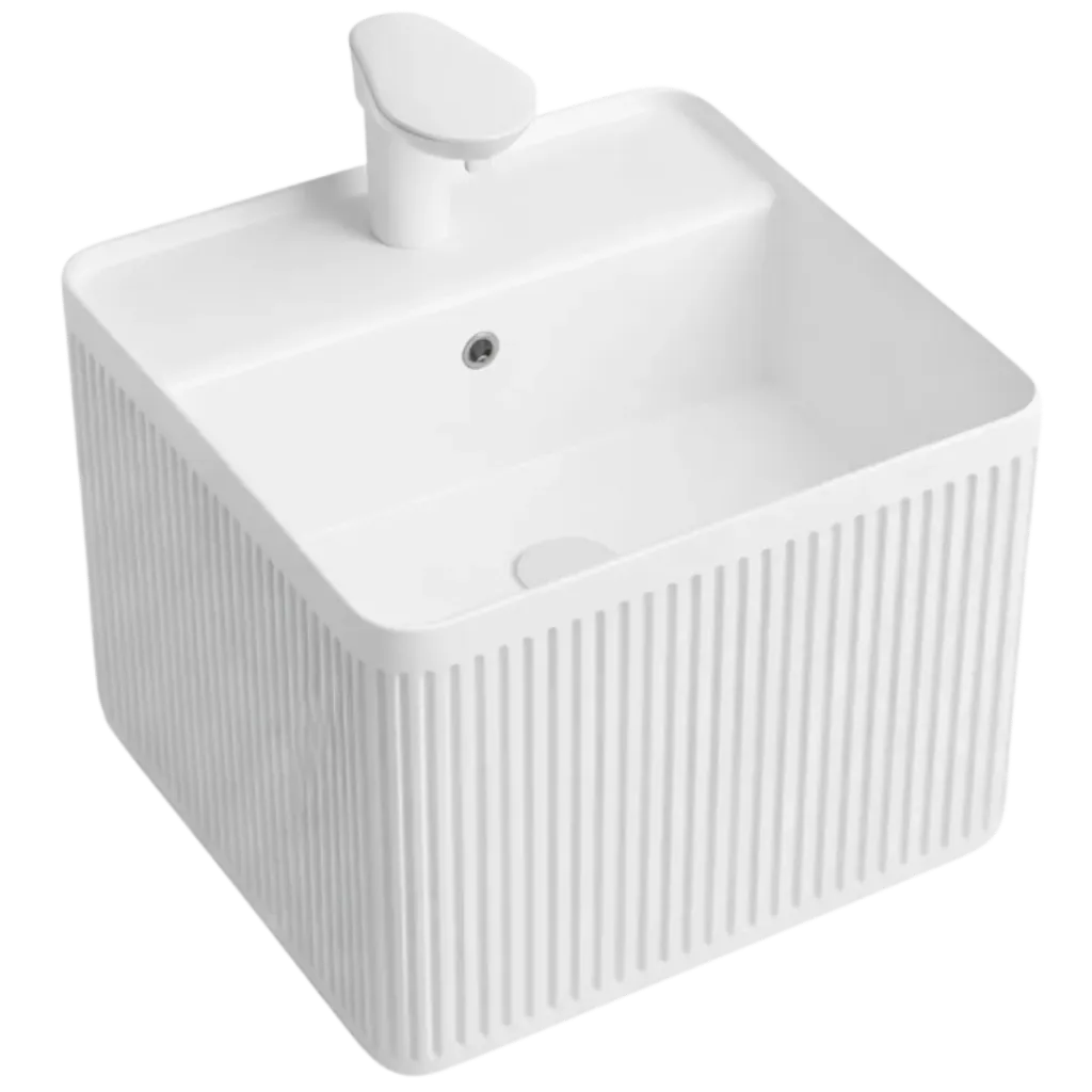 LAVAMANOS AEREO CUADRADO BLANCO UNIQUE