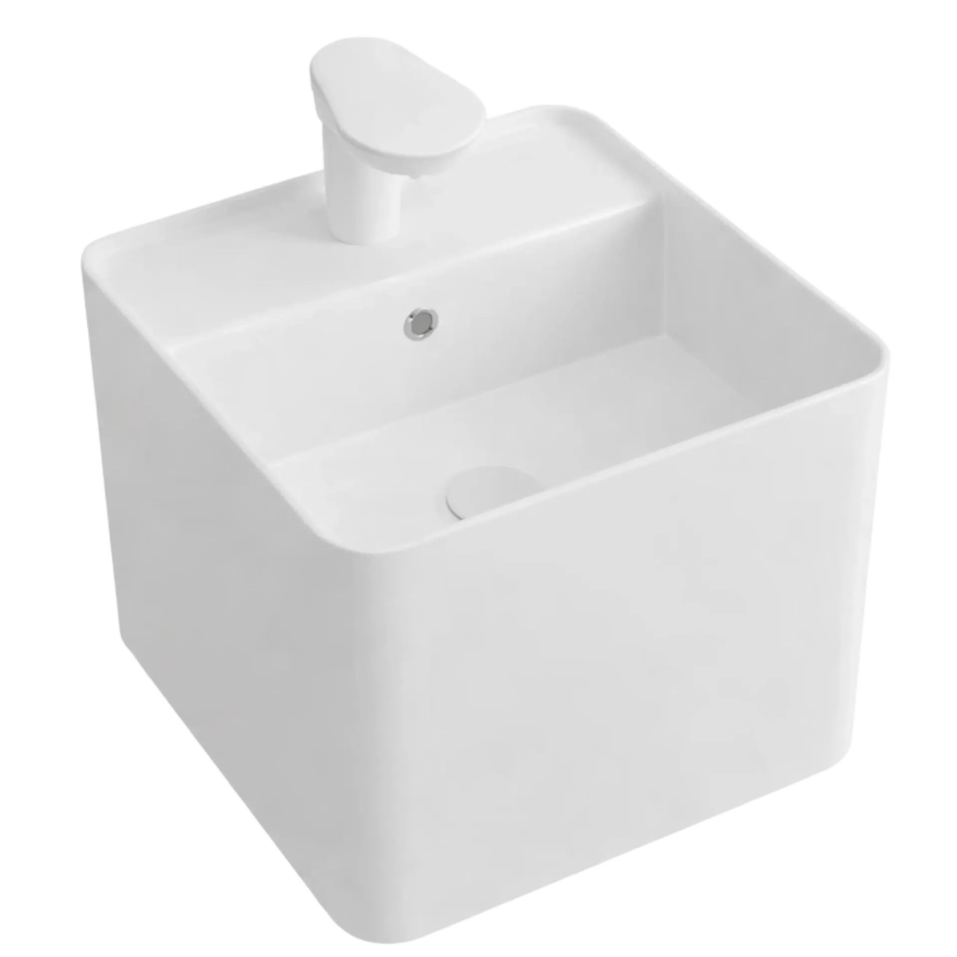 LAVAMANOS AEREO CUADRADO BLANCO UNIQUE