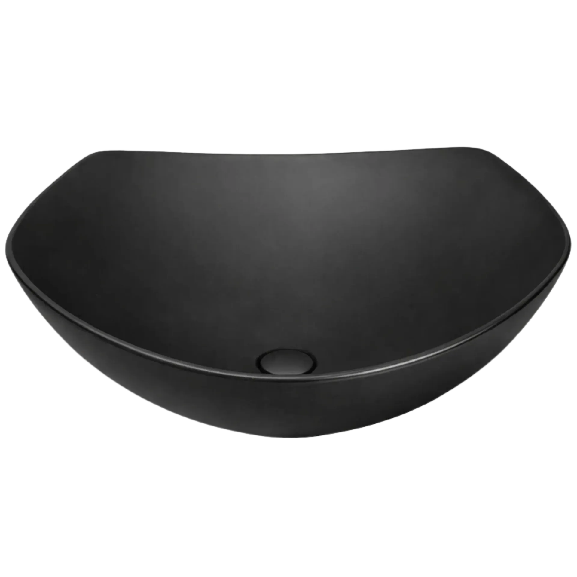 LAVAMANOS OVALADO 40CM NEGRO MATE UNIQUE