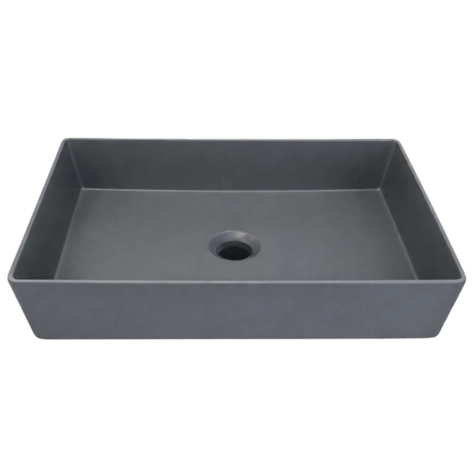 LAVAMANOS RECTANGULAR 47.5CM GRIS OSCURO UNIQUE