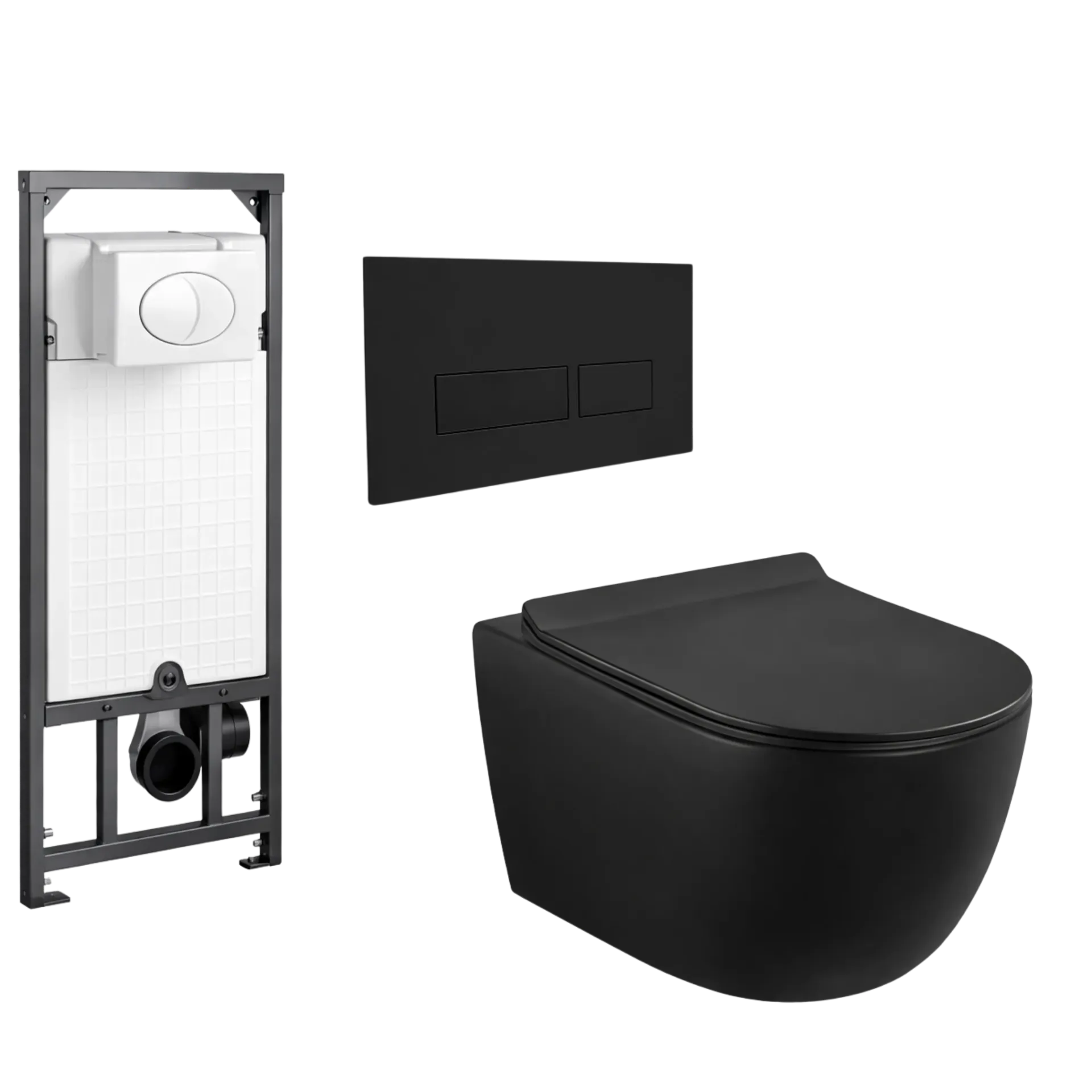 WC AEREO NEGRO MATE UNIQUE