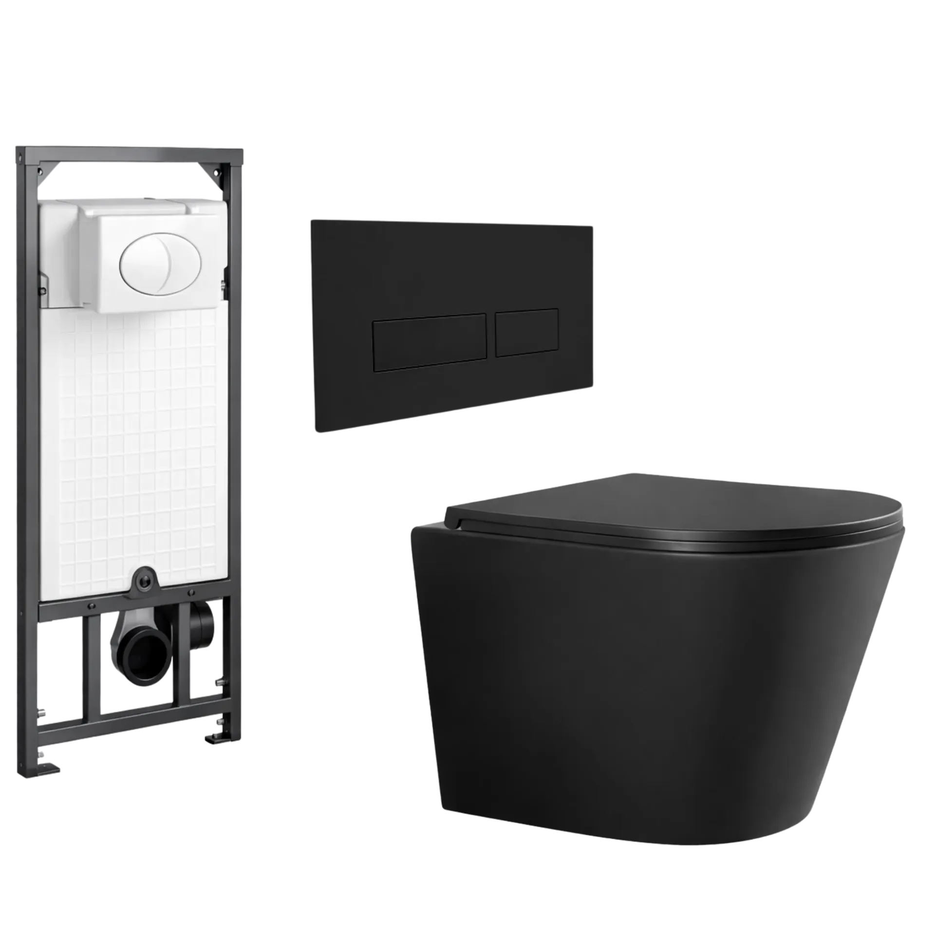 WC AEREO NEGRO MATE UNIQUE