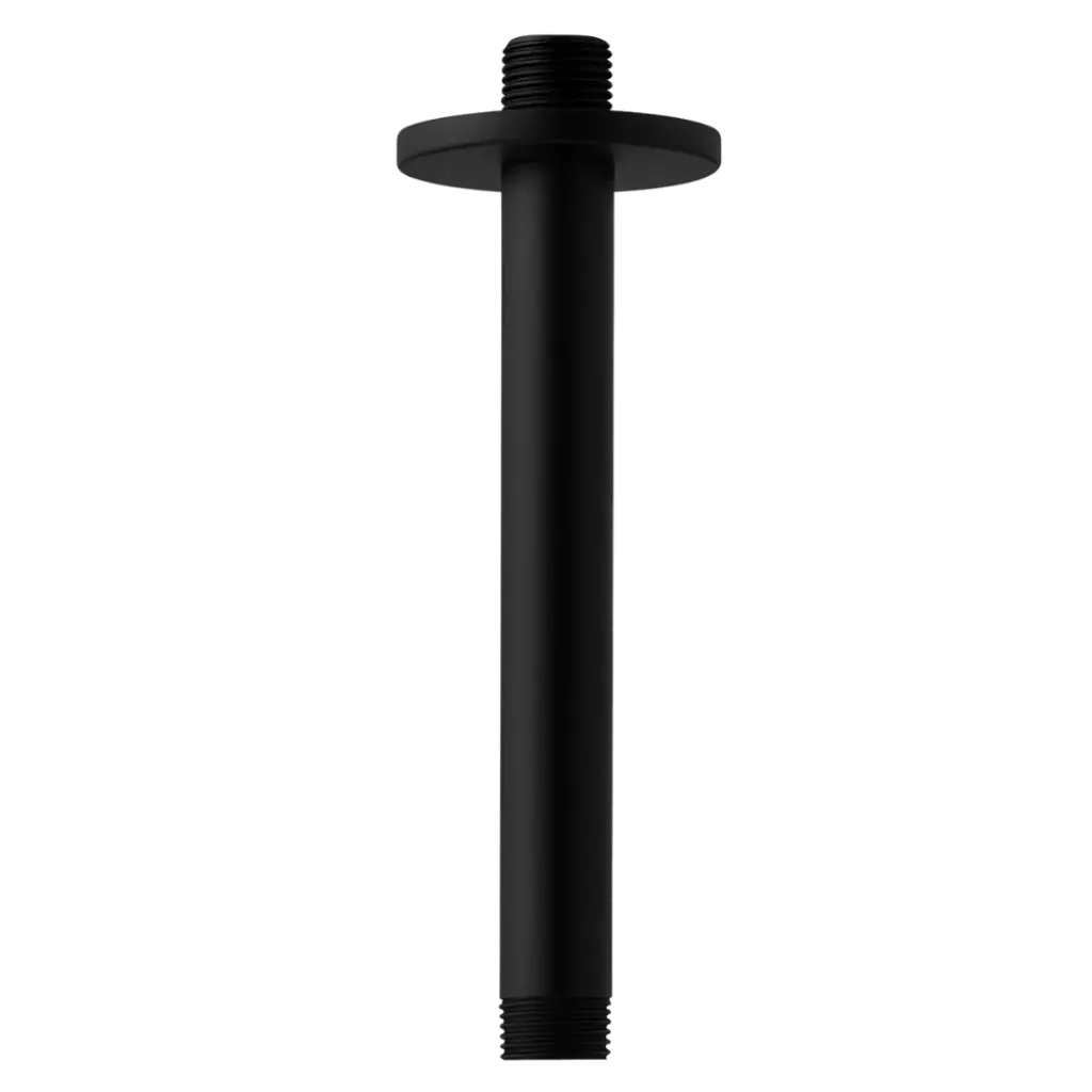 BRAZO DE DUCHA DE TECHO VITO NEGRO MATE EUROPA