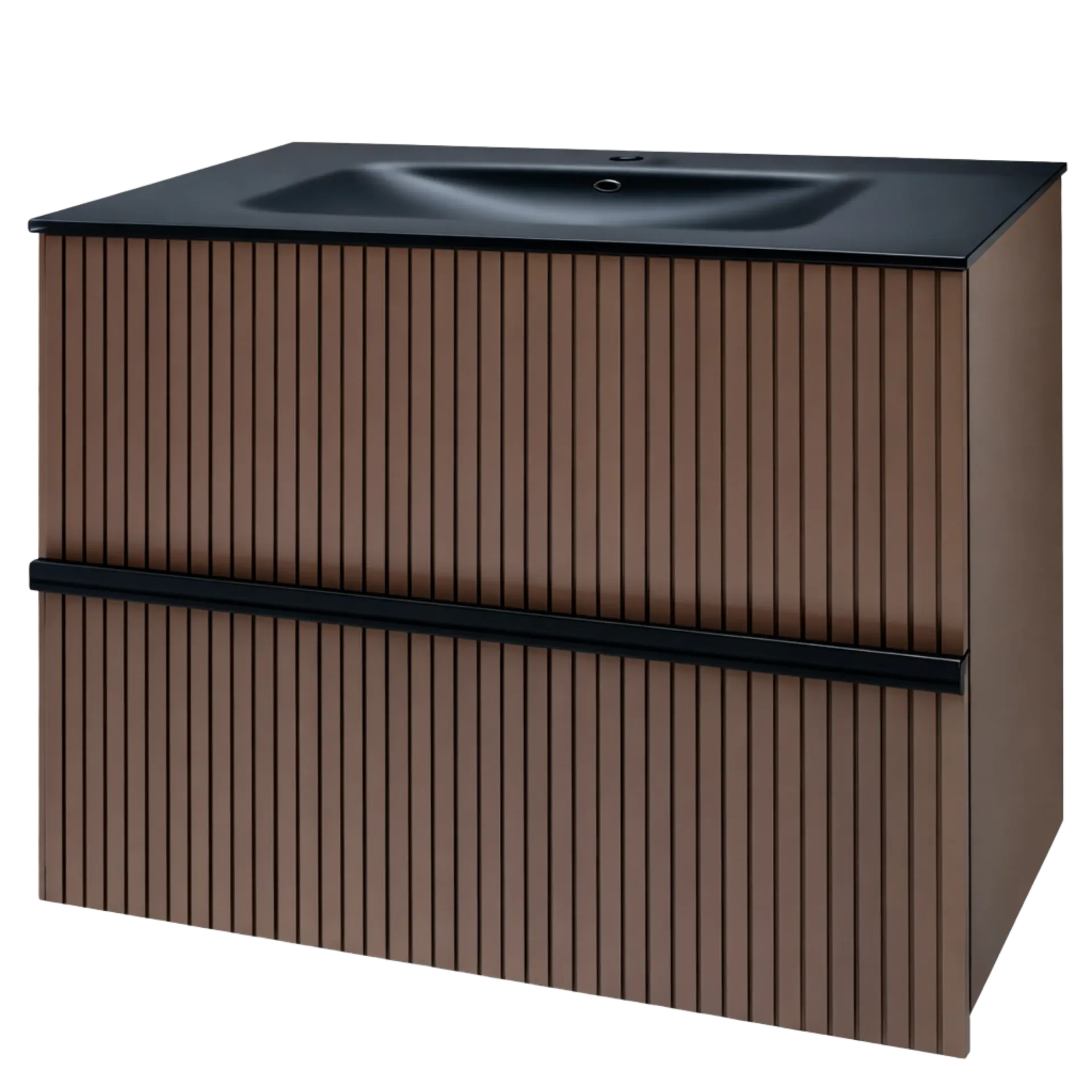 MUEBLE DE BAÑO 80CM MARRON UNIQUE