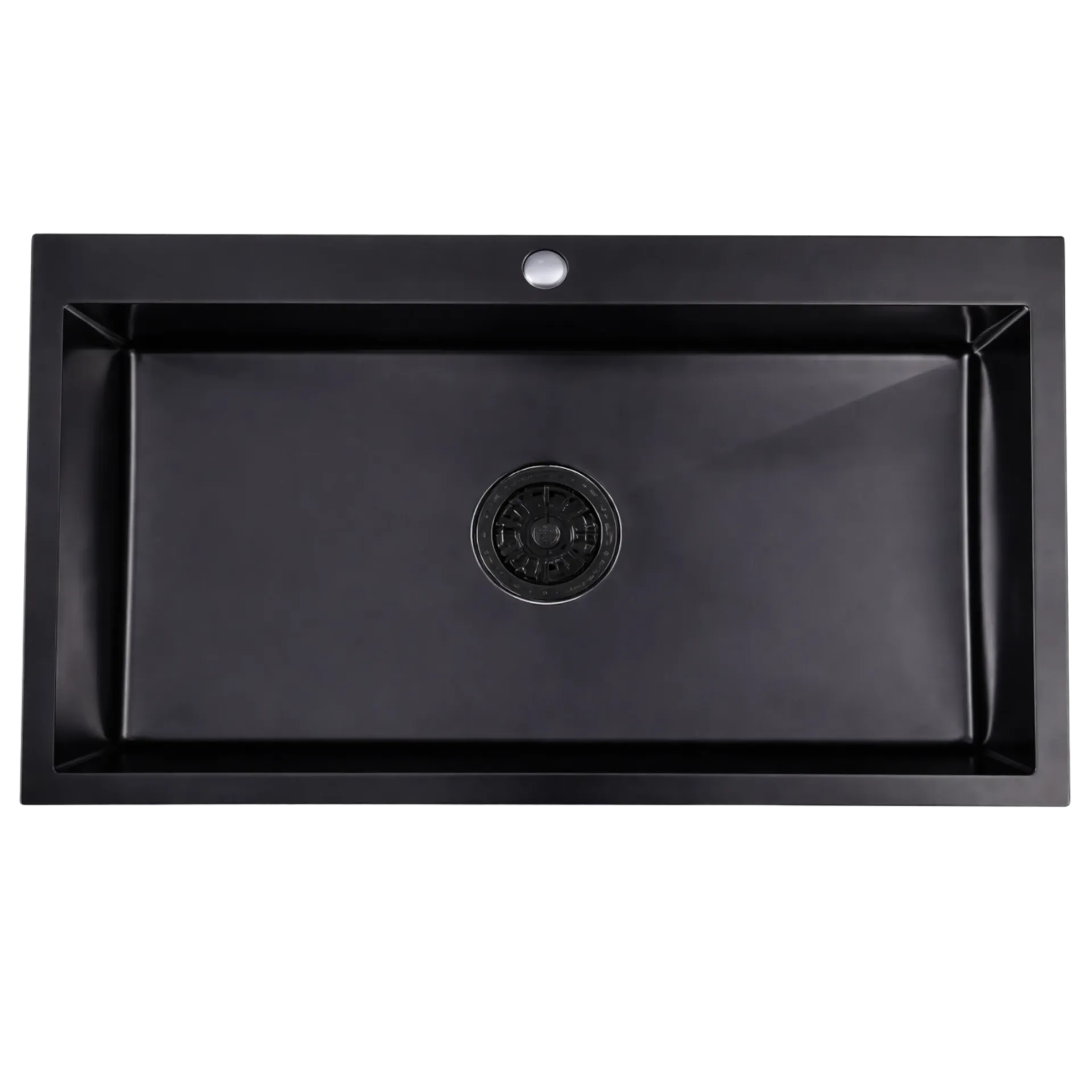 [FRE-1011] FREGADERO DE UNA TINA 76CM NEGRO MATE UNIQUE