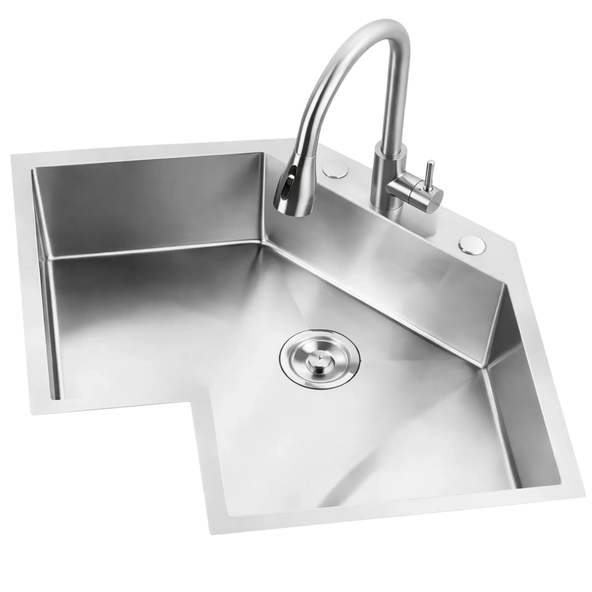 [FRE-700] FREGADERO ESQUINERO 63CM SATINADO UNIQUE