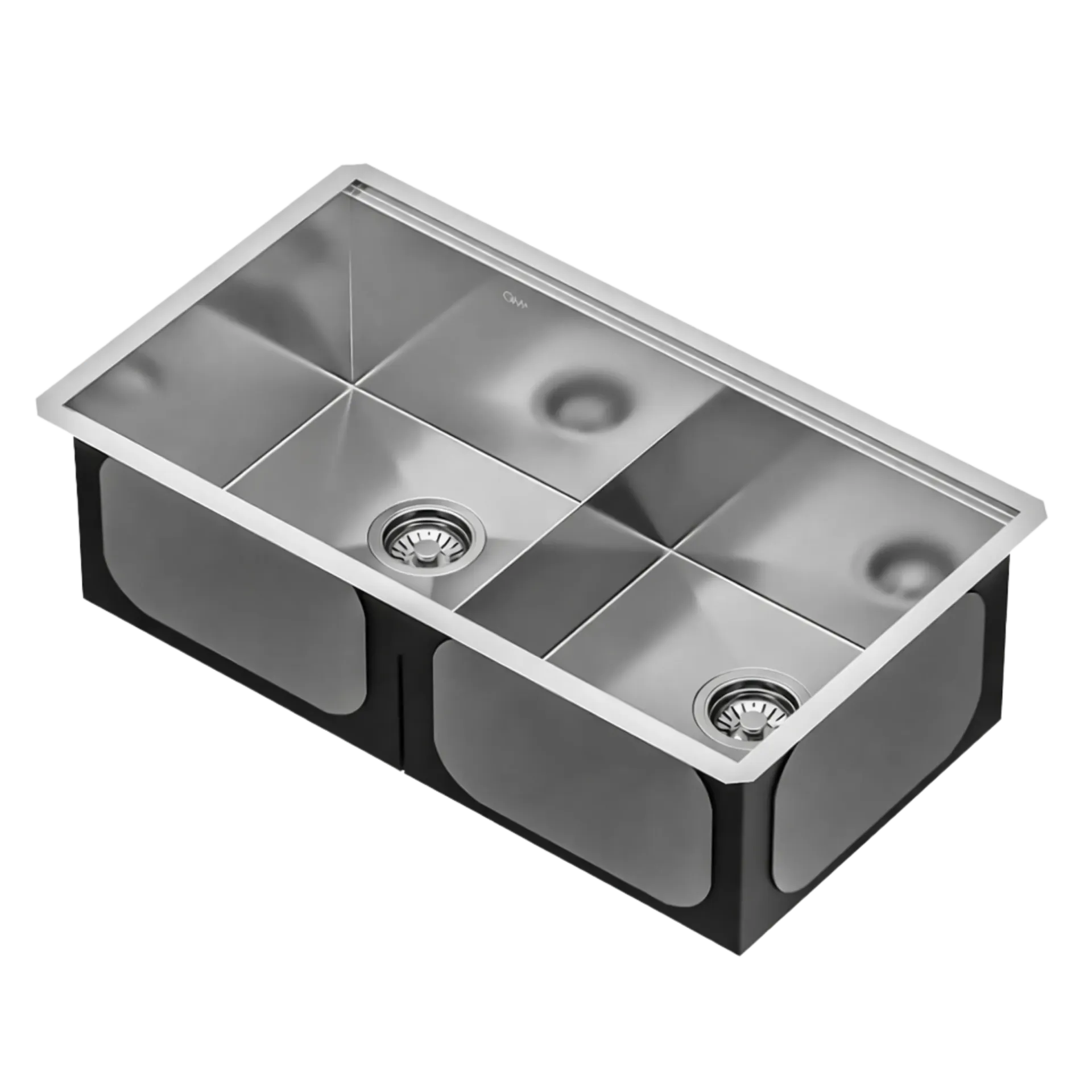 [QM 14.500.015] FREGADERO DOBLE TINA SUPREME 83CM SATINADO QUALITY METAL