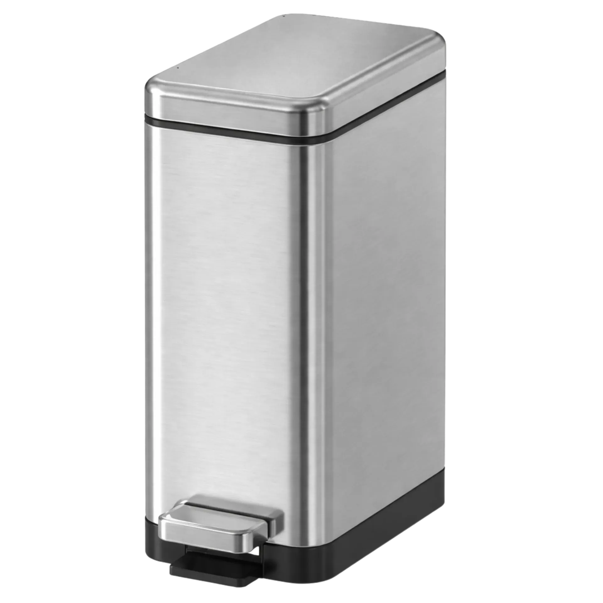 PAPELERA RECTANGULAR 6L SATINADO TRR