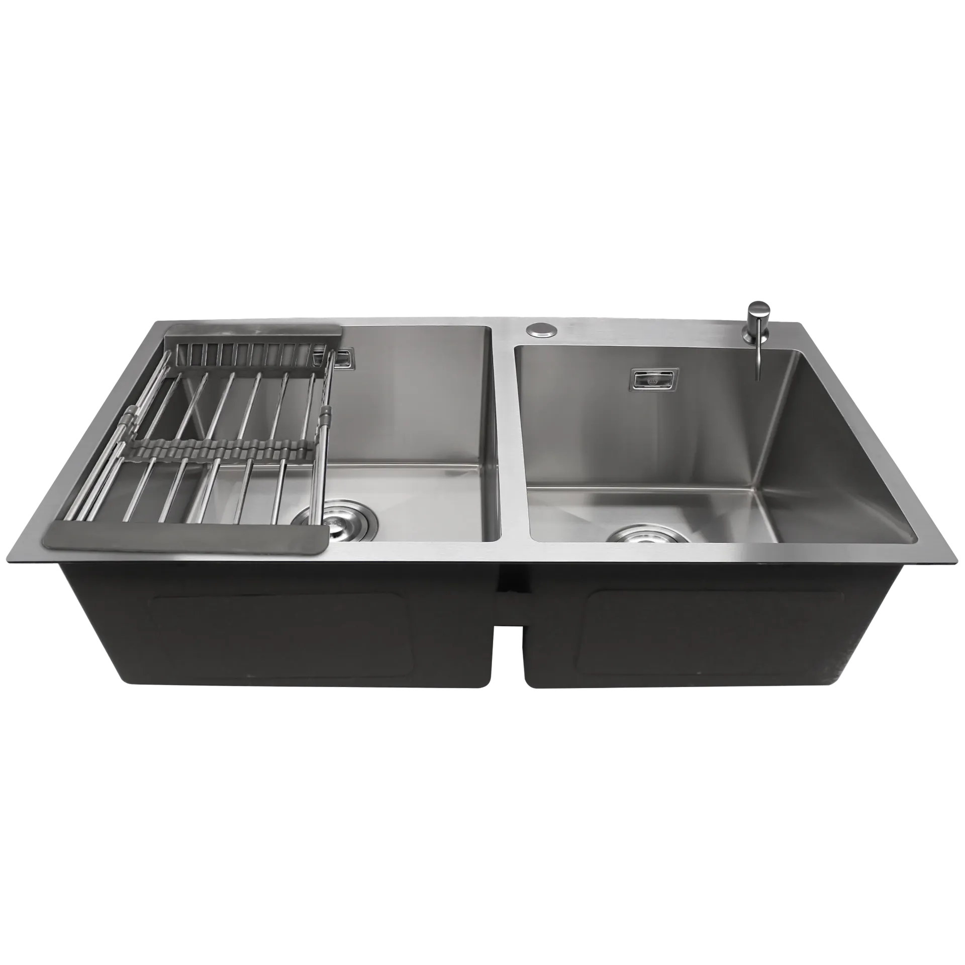 [MET-904] FREGADERO DOBLE TINA 82CM SATINADO MA