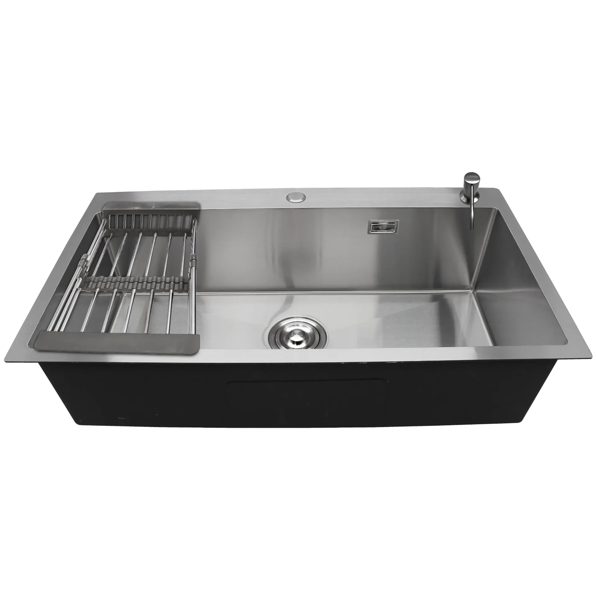 [MET-909] FREGADERO DE UNA TINA 82CM SATINADO MA