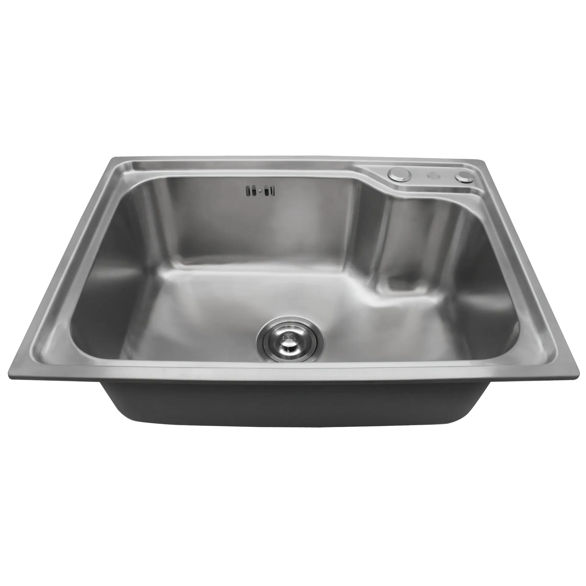 [MET-911] FREGADERO DE UNA TINA 62CM SATINADO MA