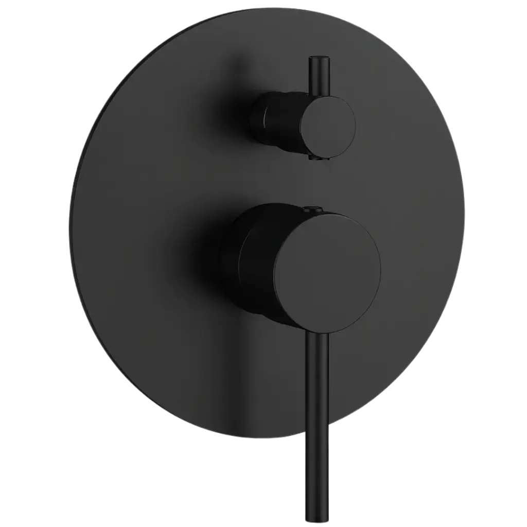 [GRUDU-012] MONOMANDO DE DUCHA TOLEDO 2 FUNCIONES NEGRO MATE EUROPA