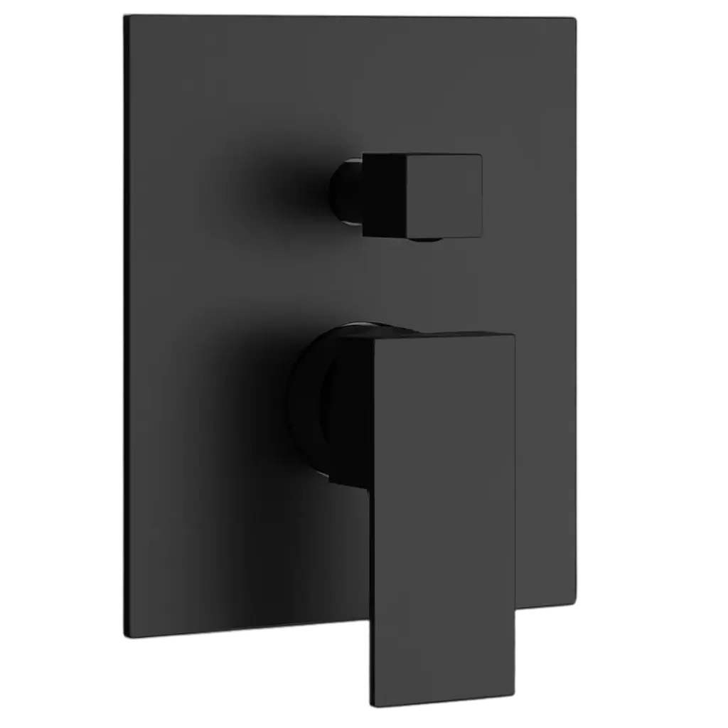 [GRUDU-013] MONOMANDO DE DUCHA VALENCIA 2 FUNCIONES NEGRO MATE EUROPA