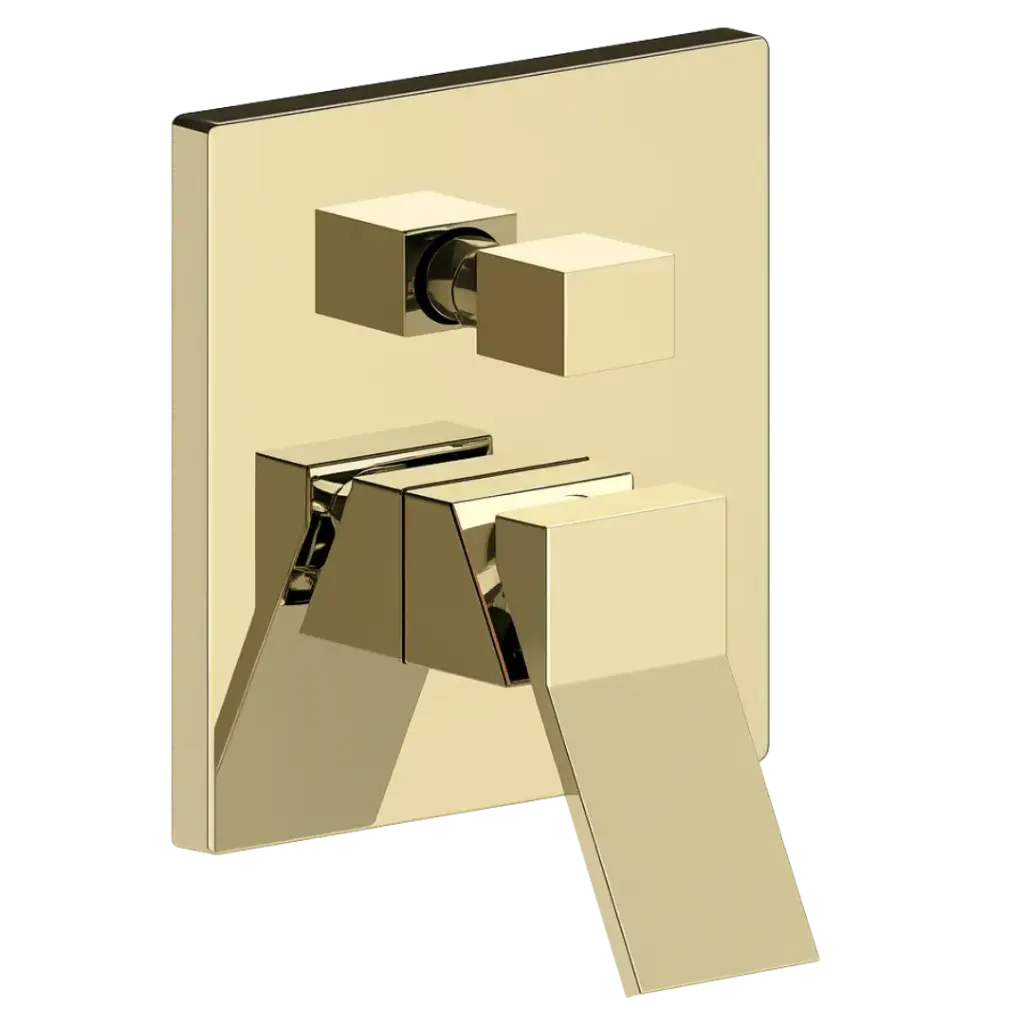 [GRUDU-021] MONOMANDO DE DUCHA LYON 2 FUNCIONES DORADO MATE EUROPA