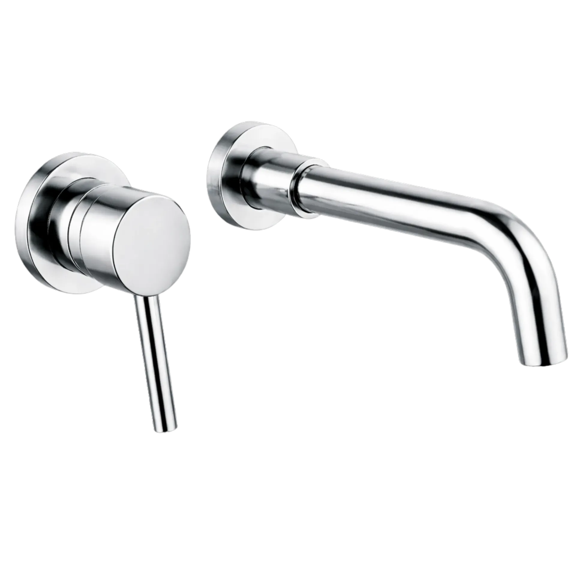 [RIV-460C] GRIFERIA DE LAVAMANOS DE PARED GOLA CROMADO RIVER