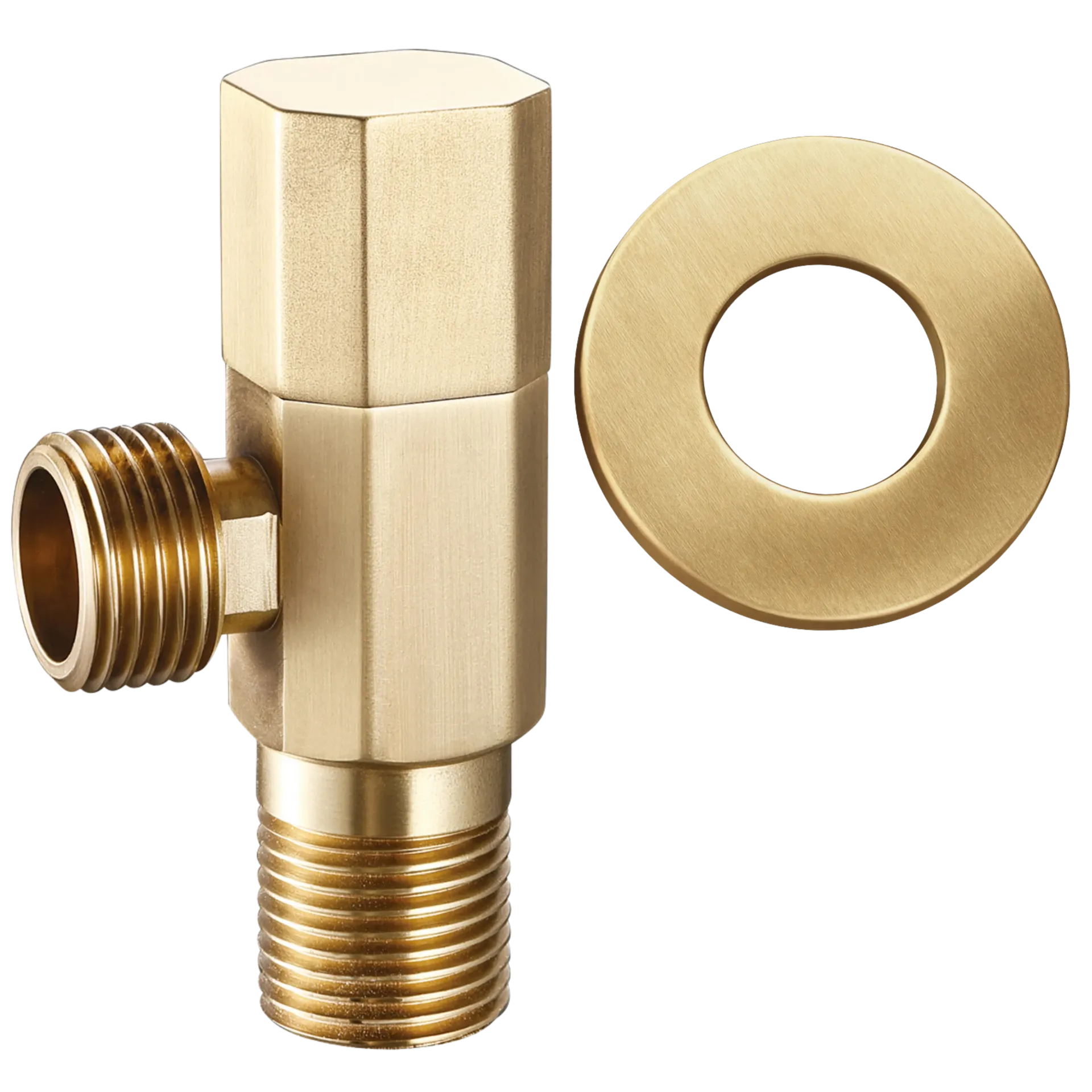 LLAVE DE ARRESTO DE LUJO DORADO MATE RIVER