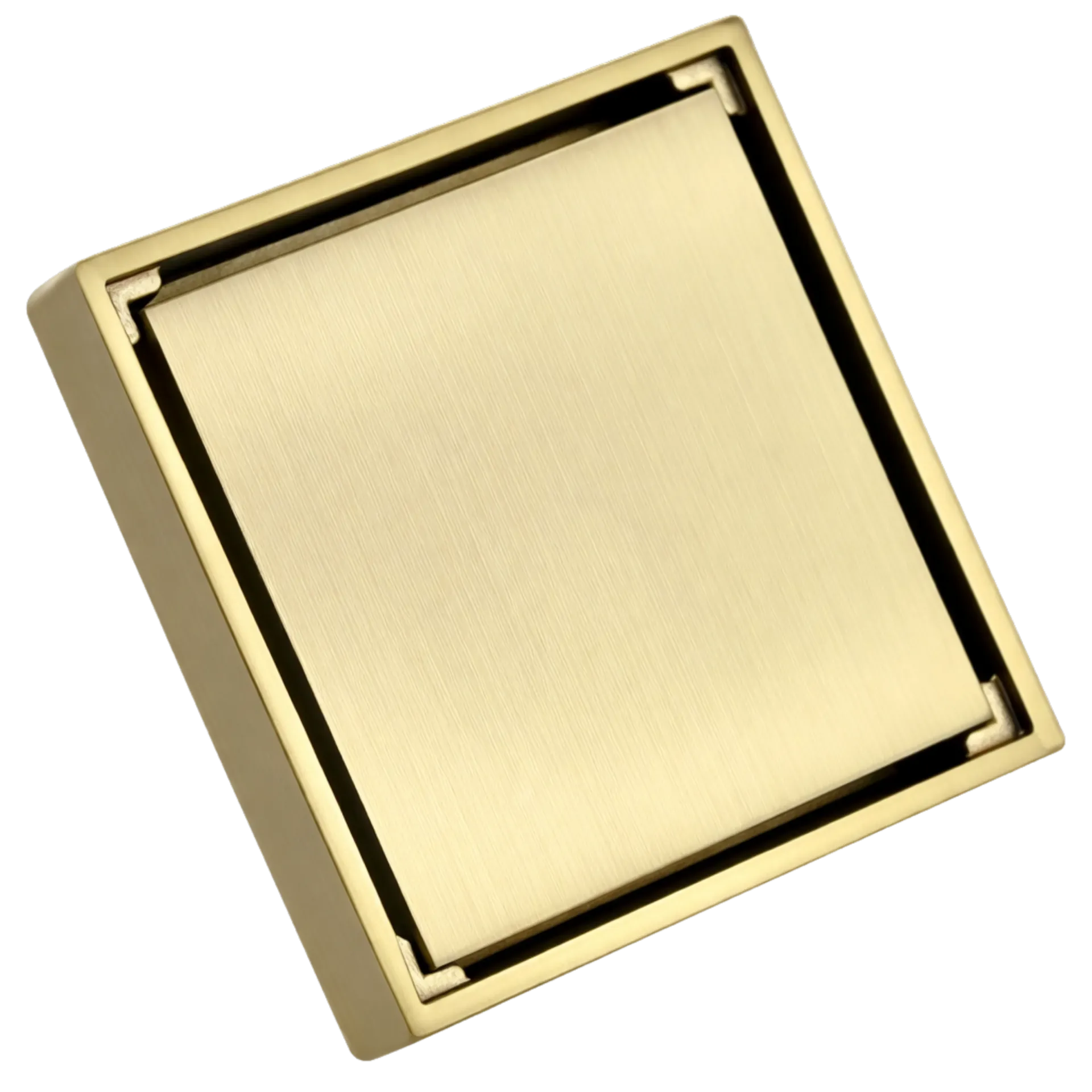 [RIV-801D] REJILLA DOBLE VISTA 10X10CM DORADO MATE RIVER