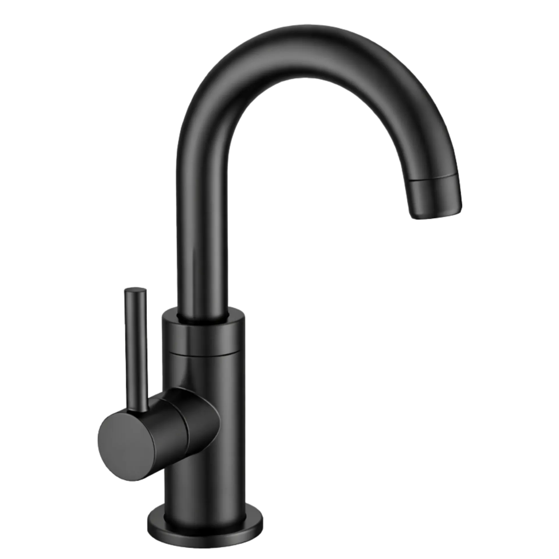 GRIFERIA DE LAVAMANOS BAJA RONDA NEGRO MATE RIVER