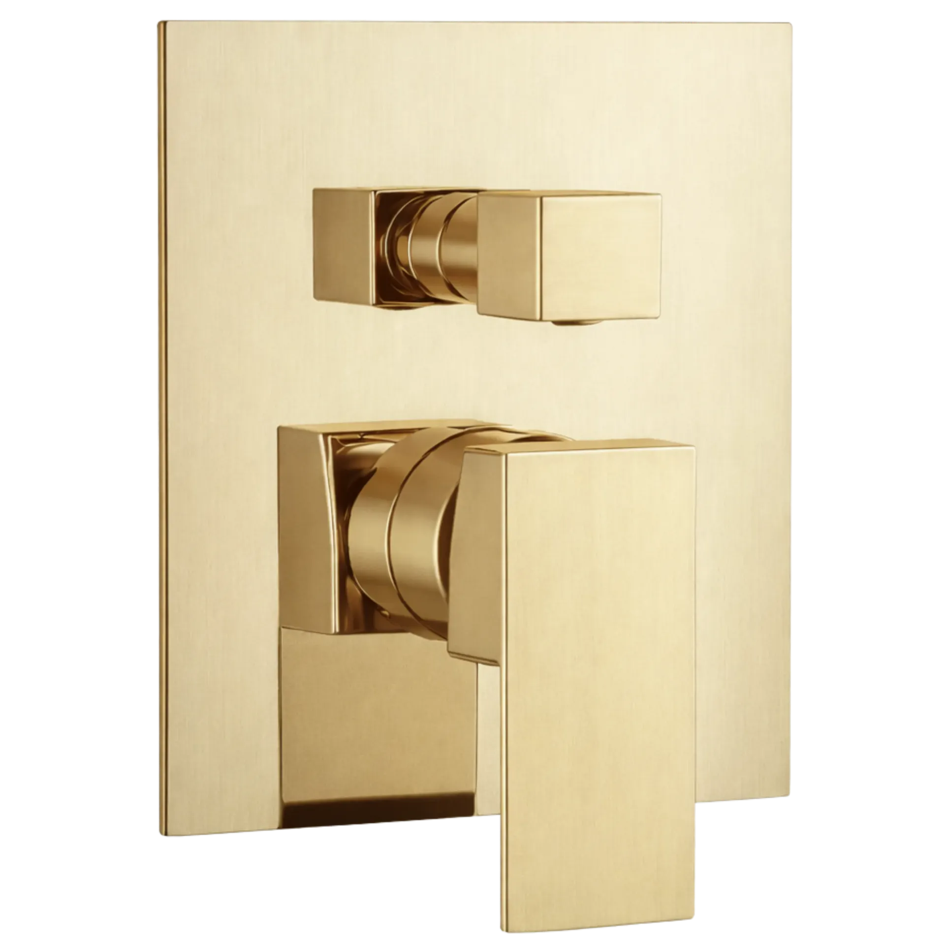 [RIV-310D] MONOMANDO DE DUCHA RUBIK 2 FUNCIONES DORADO MATE RIVER