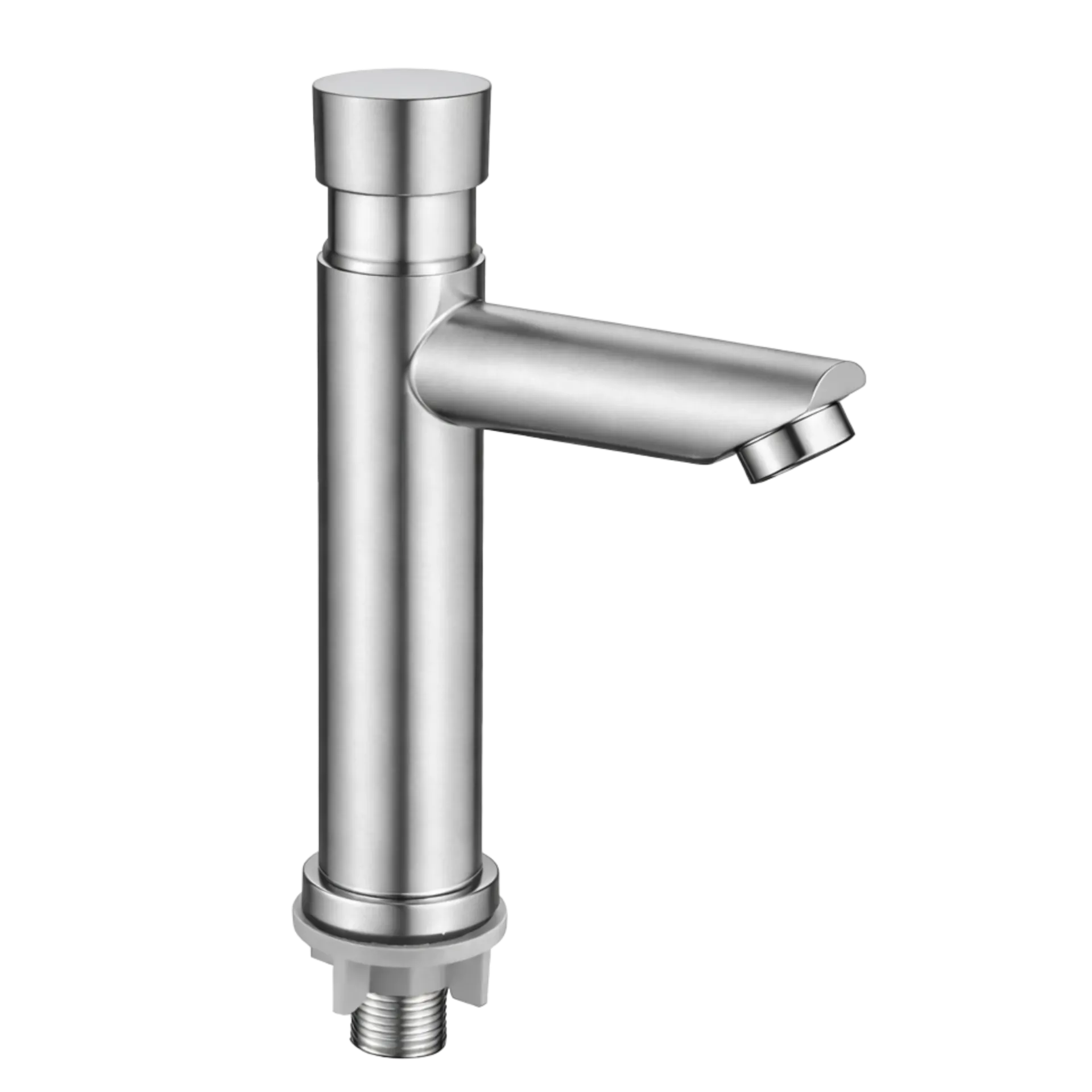 [RIV-I400S] GRIFERIA DE LAVAMANOS PUSH BUTTON SATINADO RIVER