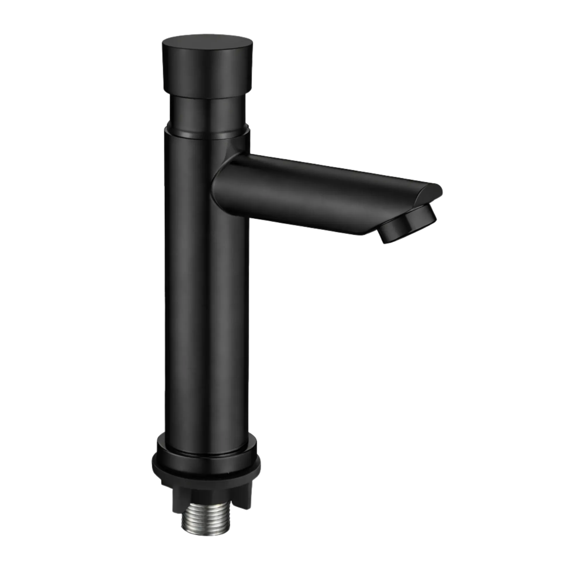 GRIFERIA DE LAVAMANOS PUSH BUTTON NEGRO MATE RIVER