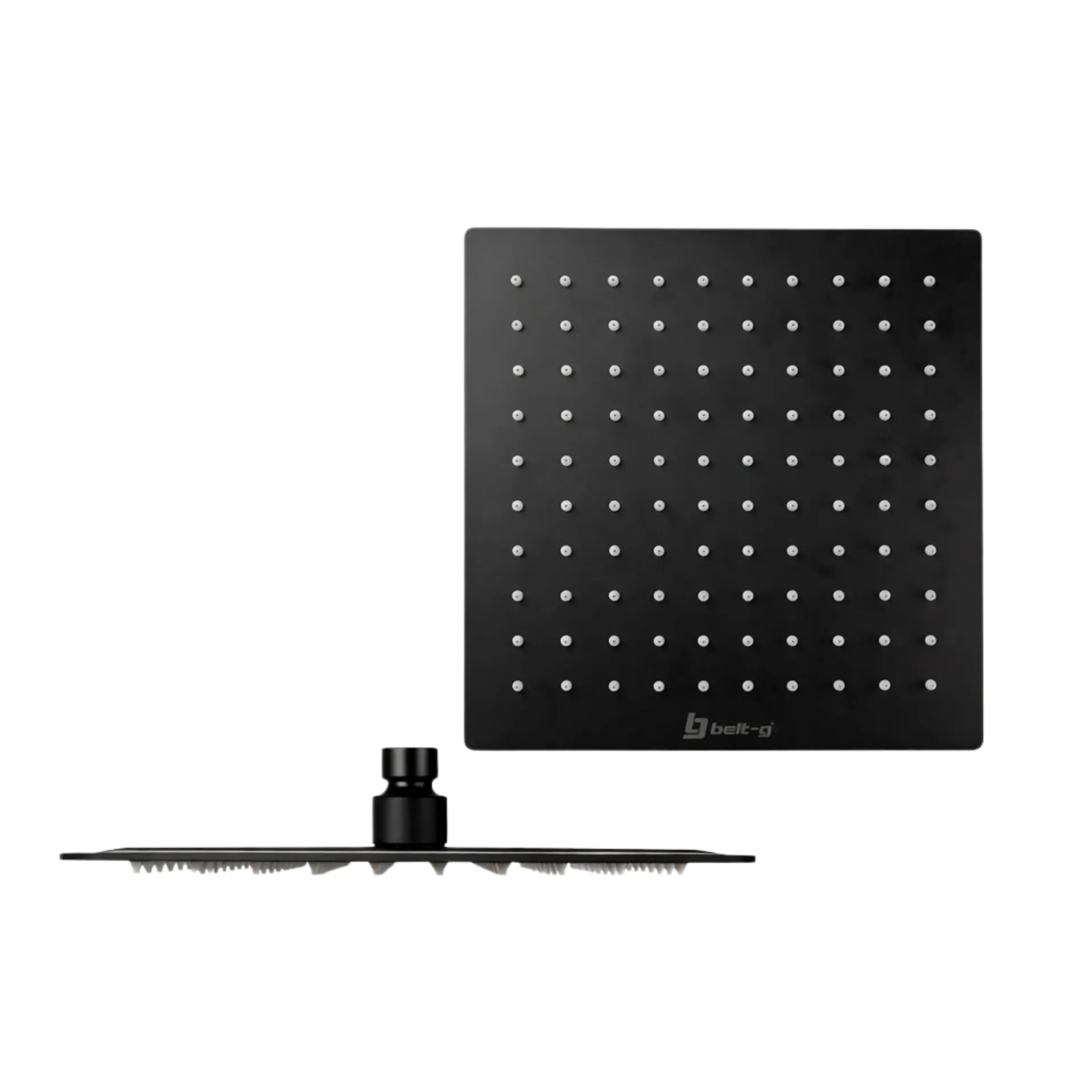 DUCHA REGADERA CUADRADA 10" NEGRO MATE BG