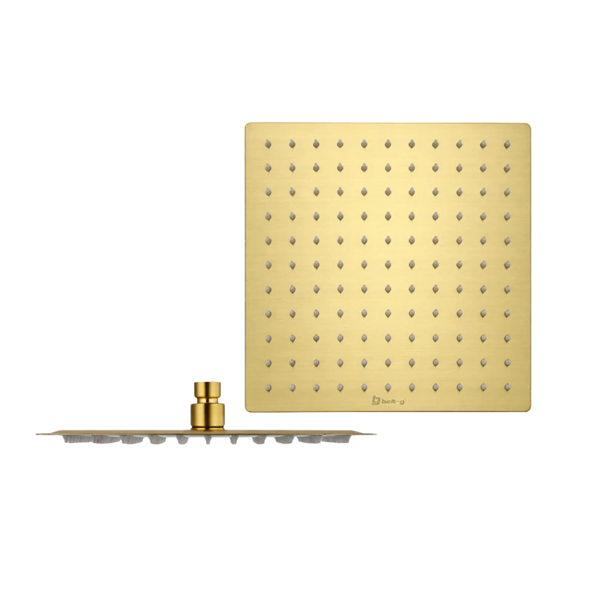 DUCHA REGADERA CUADRADA 10" DORADO MATE BG