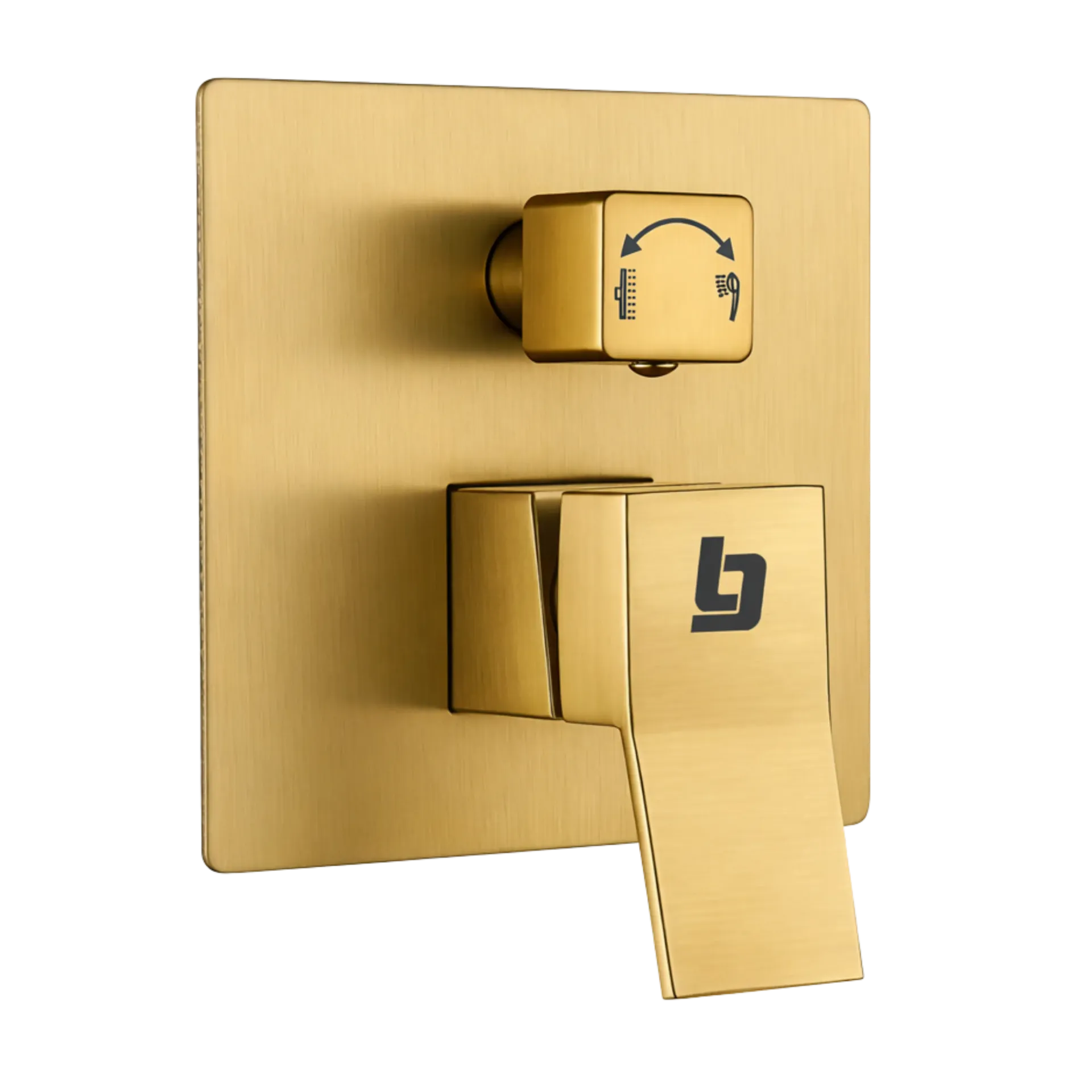 MONOMANDO DE DUCHA PIAZZA CON DIVERTOR DORADO MATE BG