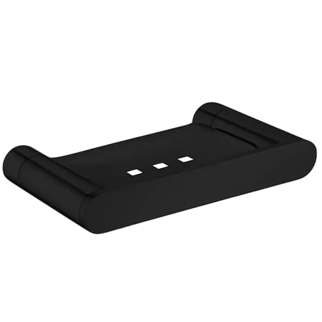 JABONERA TOLEDO NEGRO MATE EUROPA