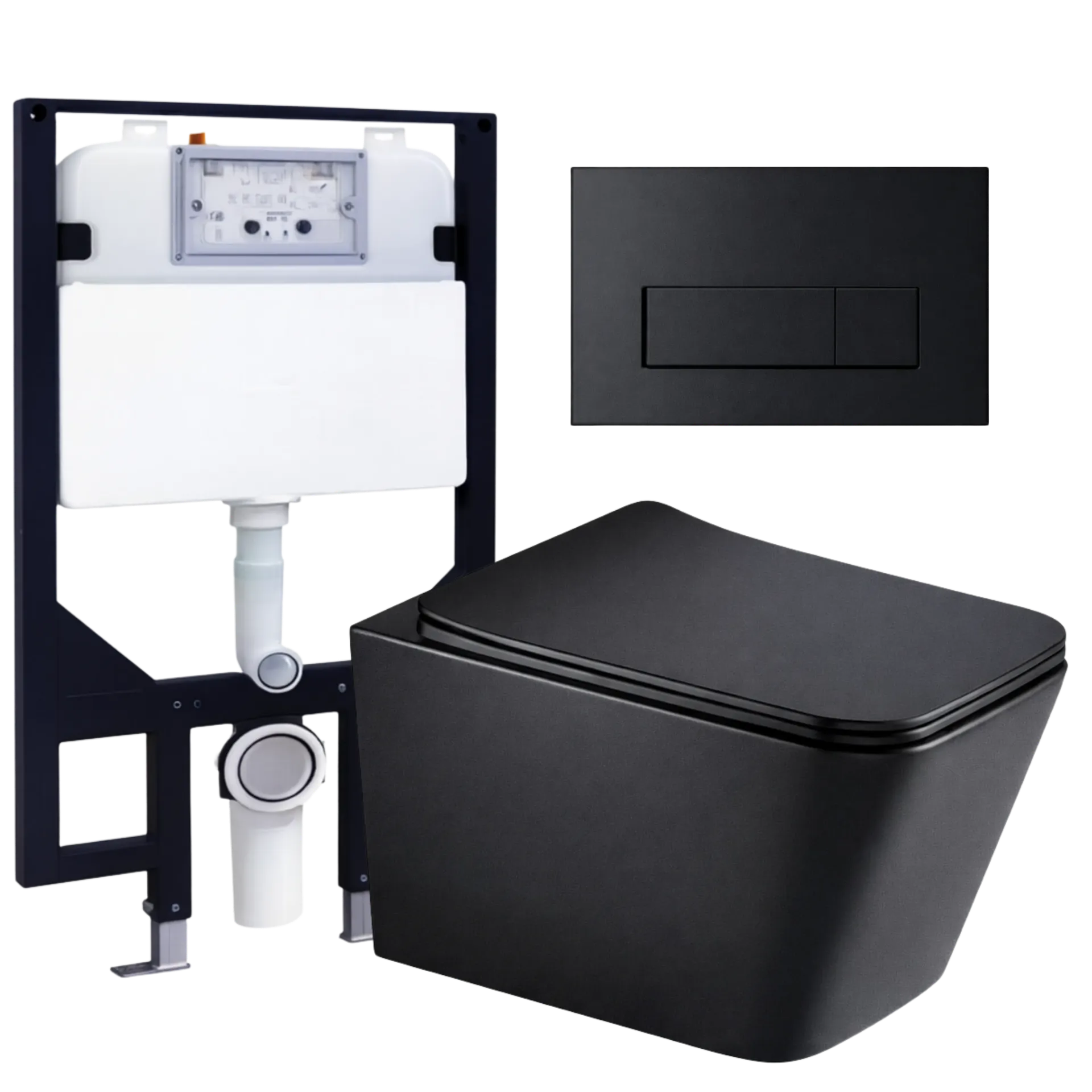 WC AEREO NEGRO MATE EUROPA