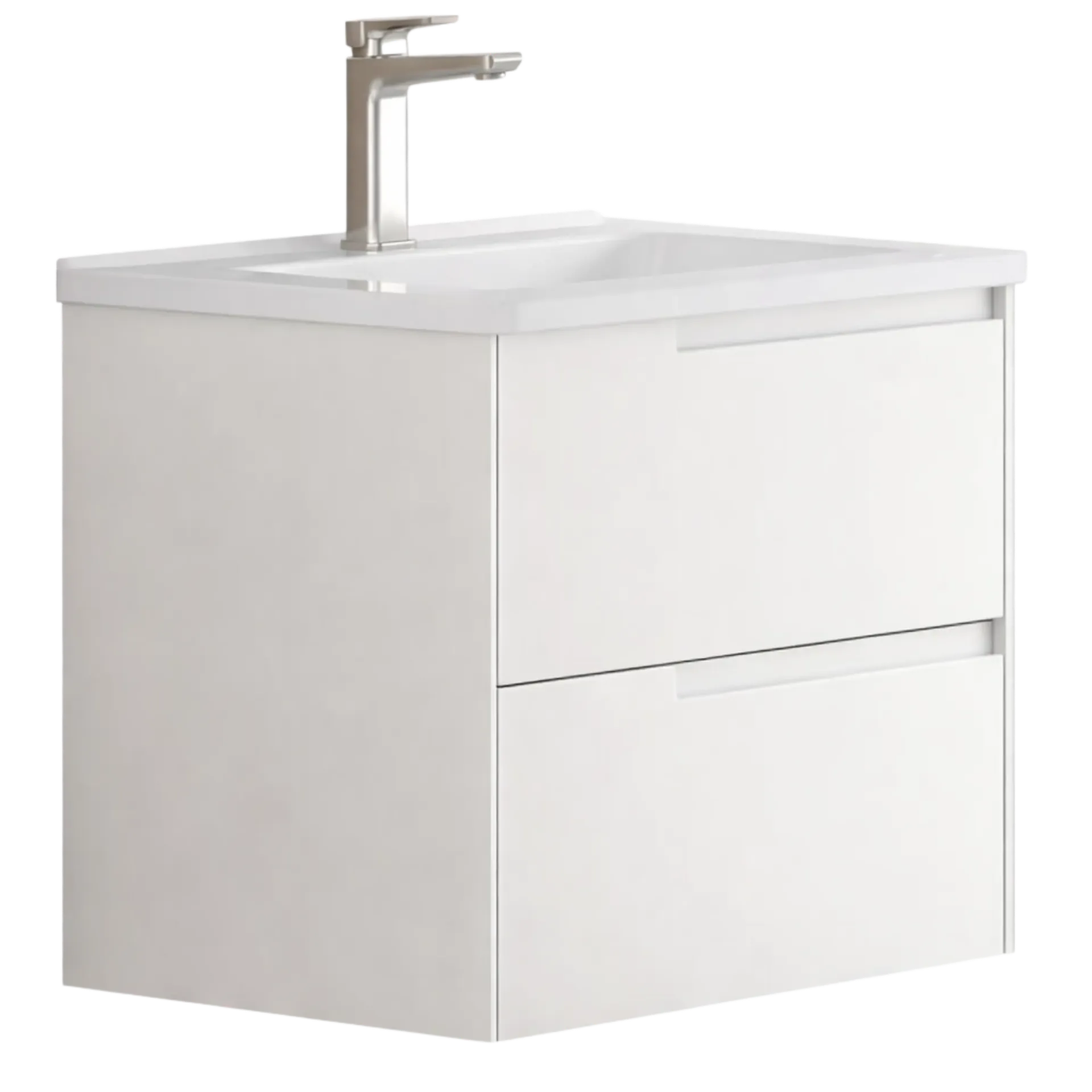 [MUSO-002+LV-001] MUEBLE DE BAÑO 59CM BLANCO MATE EUROPA