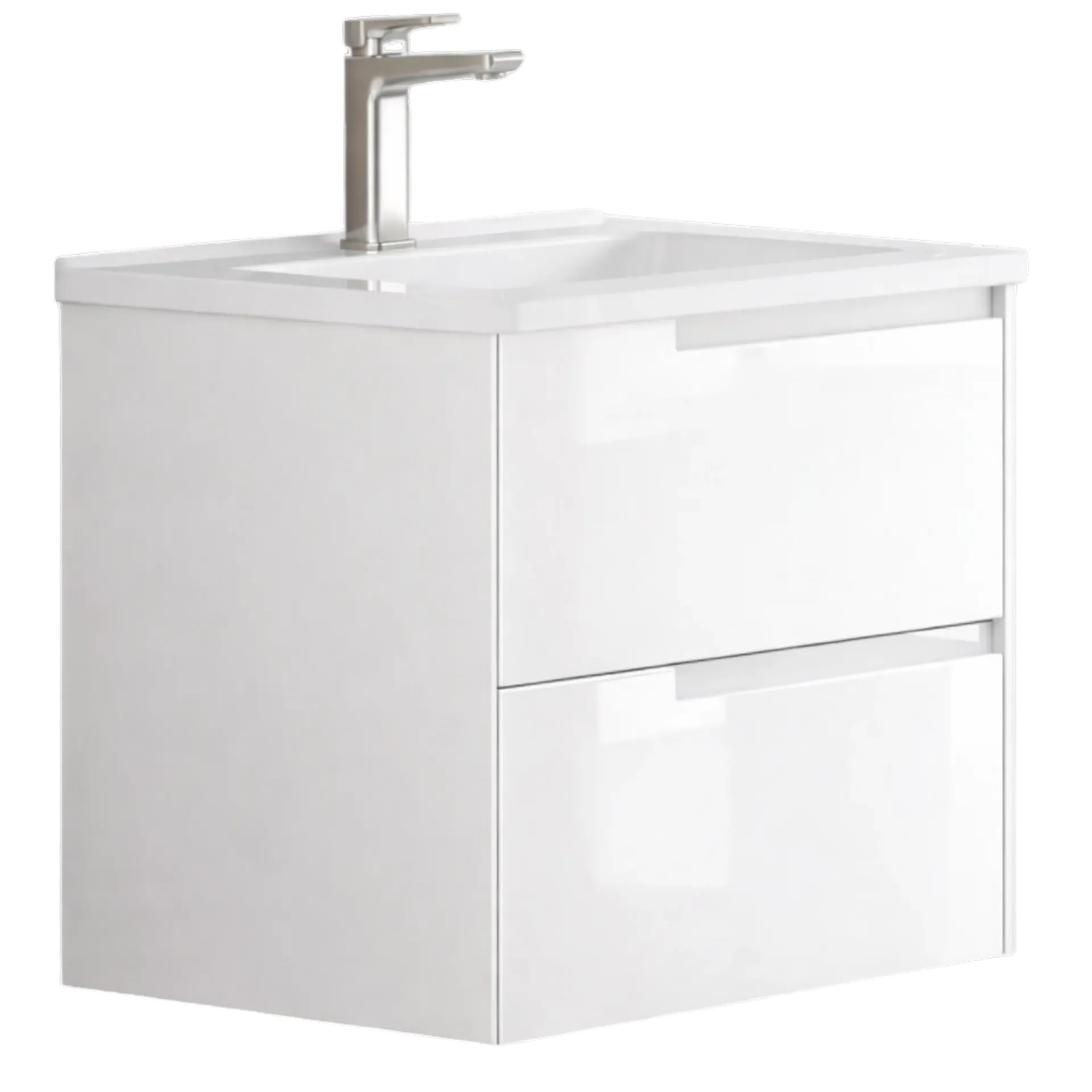 [MUSO-008+LV-002] MUEBLE DE BAÑO 79CM BLANCO BRILLANTE EUROPA