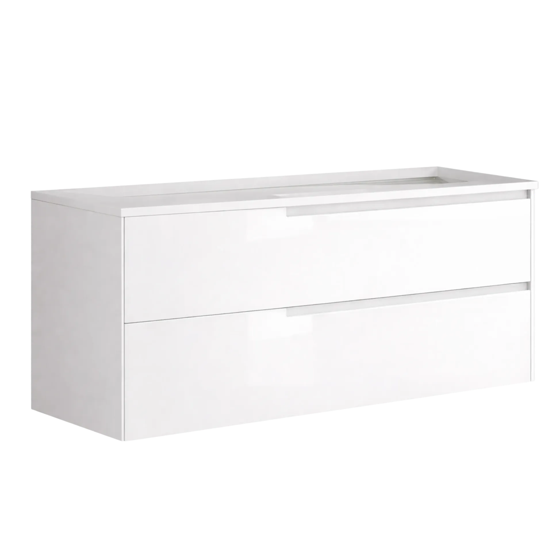 MUEBLE DE BAÑO 99CM BLANCO BRILLANTE SIN LAVAMANOS EUROPA