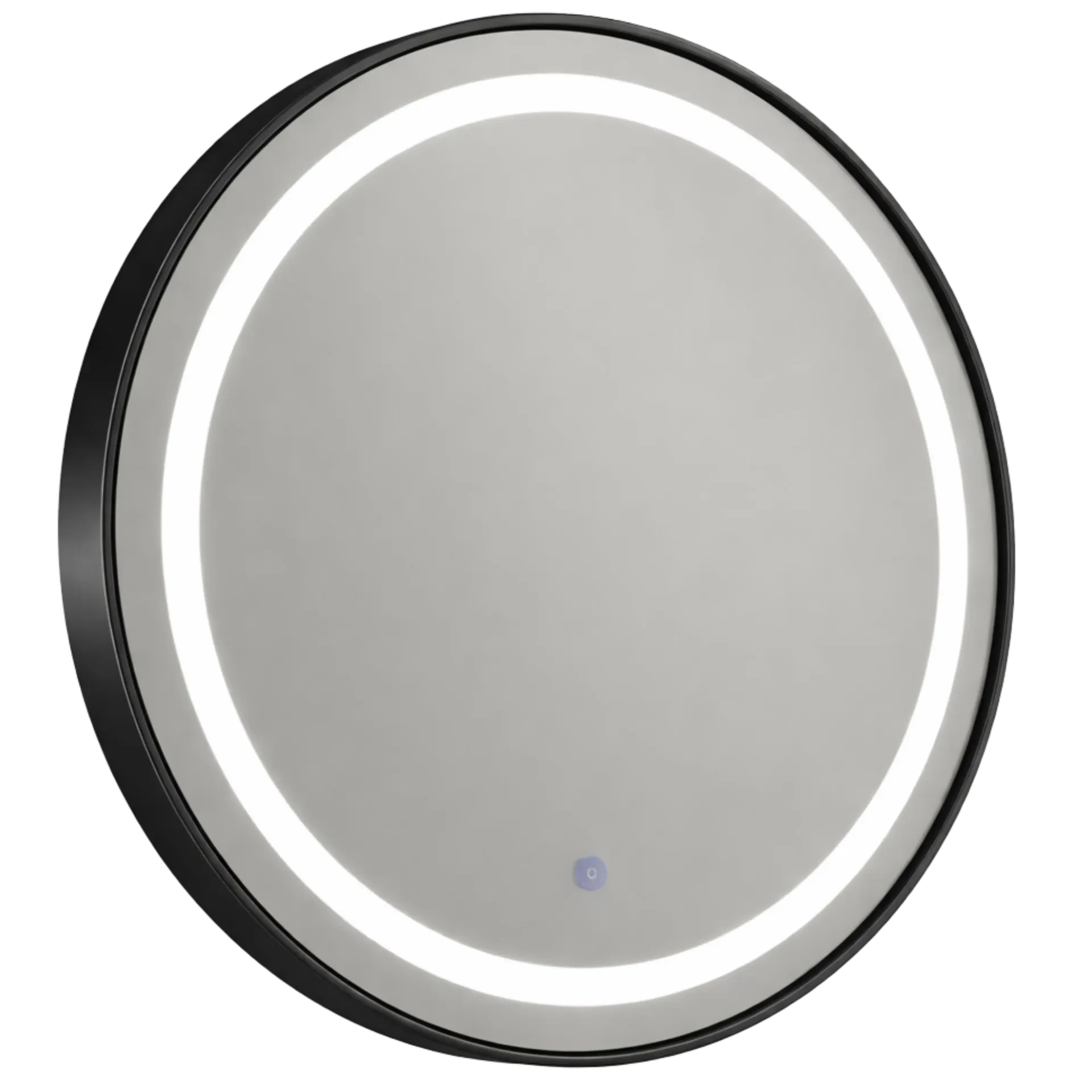 [ESP-008] ESPEJO LED CON MARCO METALICO 80CM NEGRO MATE EUROPA