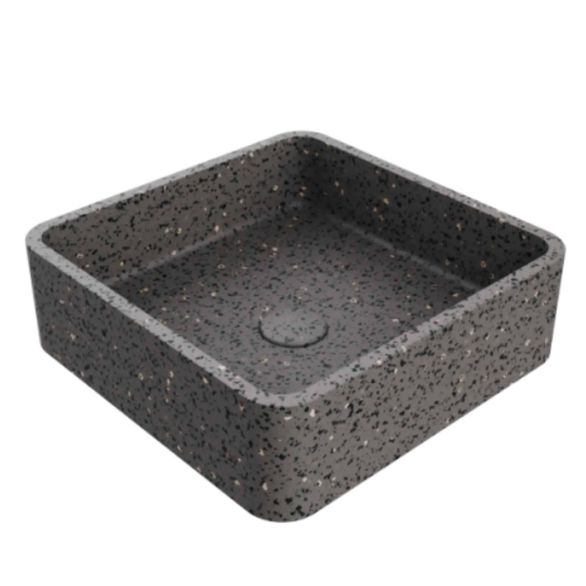 LAVAMANOS ESSENZA SQUARE 39CM TERRAZO BLACK NOVA