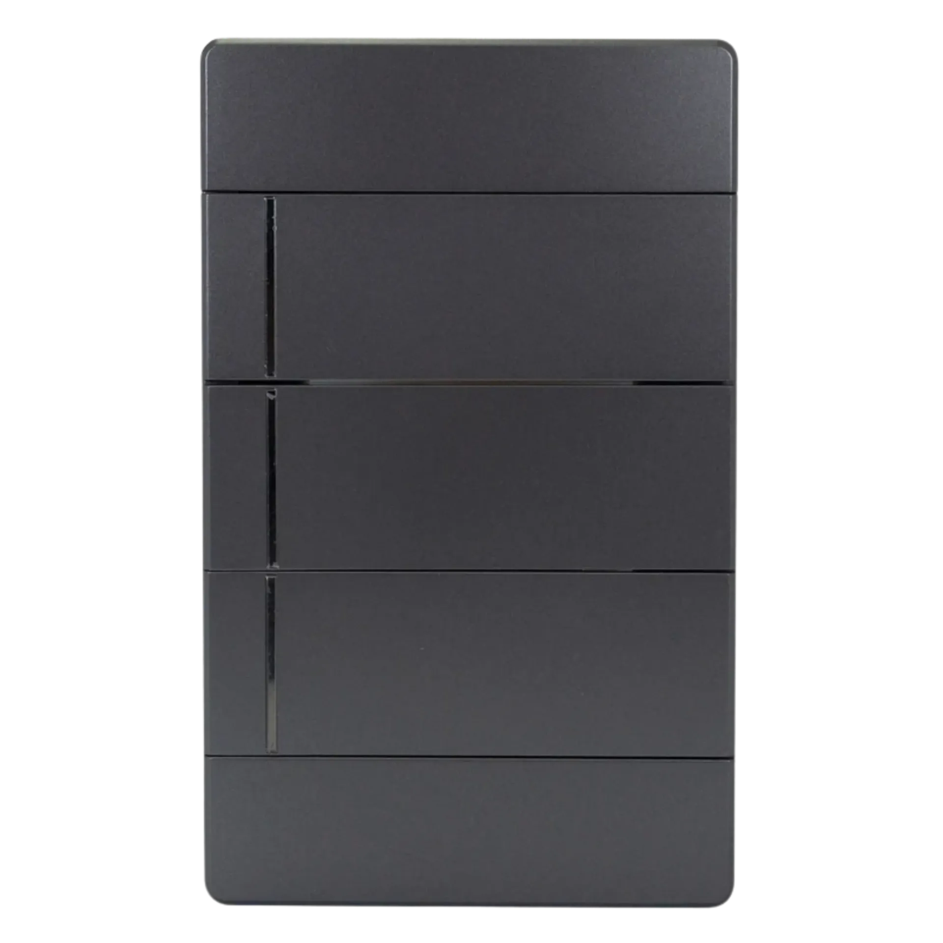 INTERRUPTOR TRIPLE DE DOS VIAS GRIS OSCURO SP