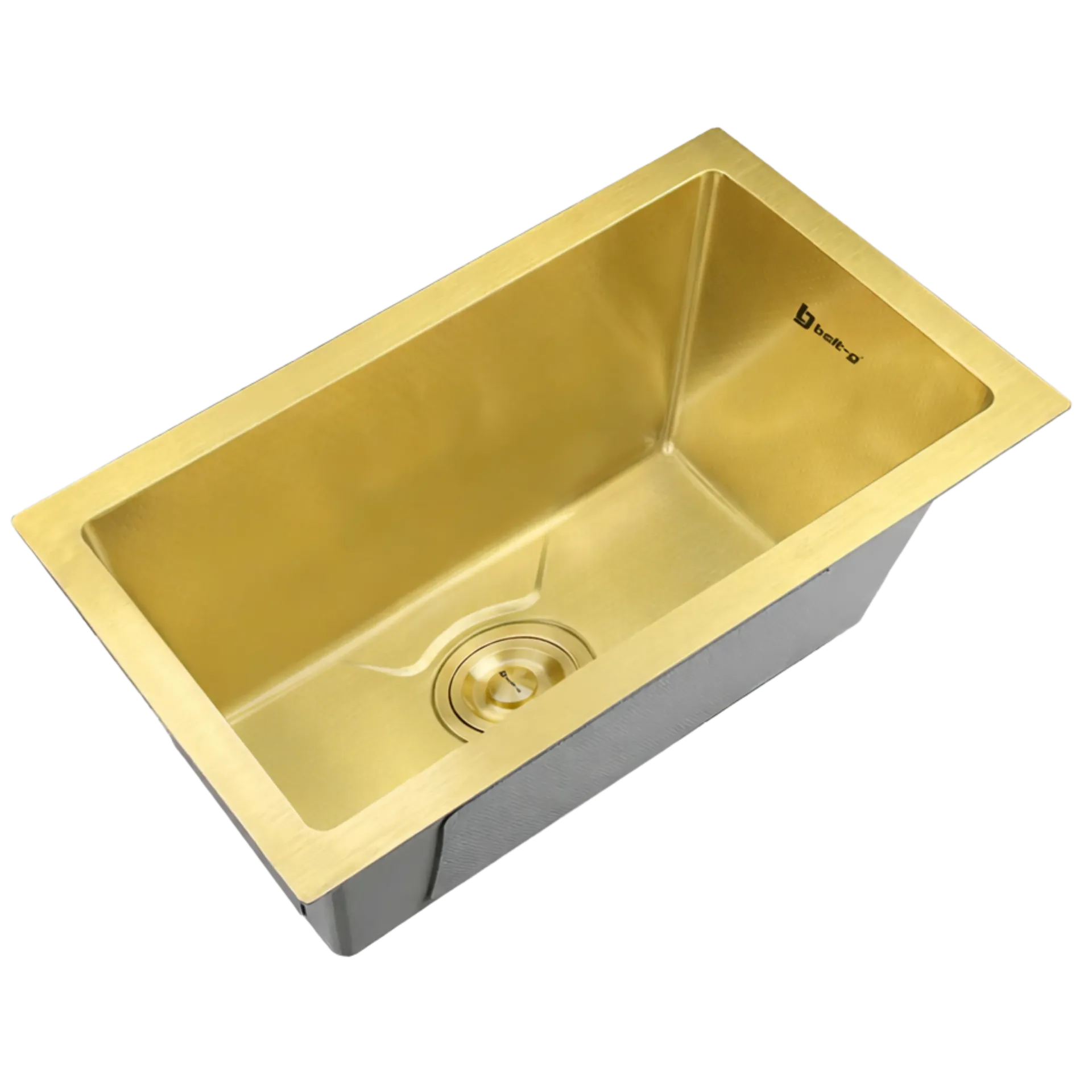 FREGADERO DE UNA TINA 25X45CM DORADO MATE BG