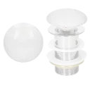 EMBELLECEDOR DE CERAMICA PARA DESAGUE BLANCO BRILLANTE EUROPA