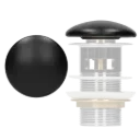 EMBELLECEDOR DE CERAMICA PARA DESAGUE NEGRO MATE EUROPA