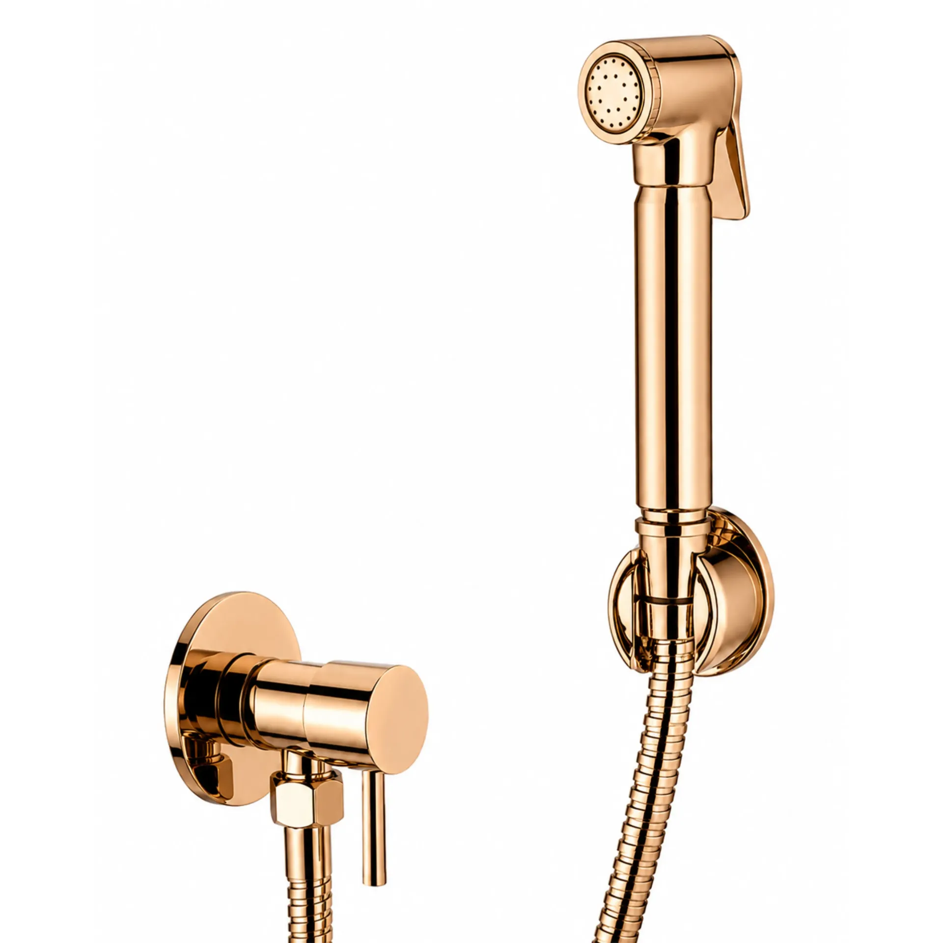 DUCHA BIDET REDONDA GOLD ROSE KUBO