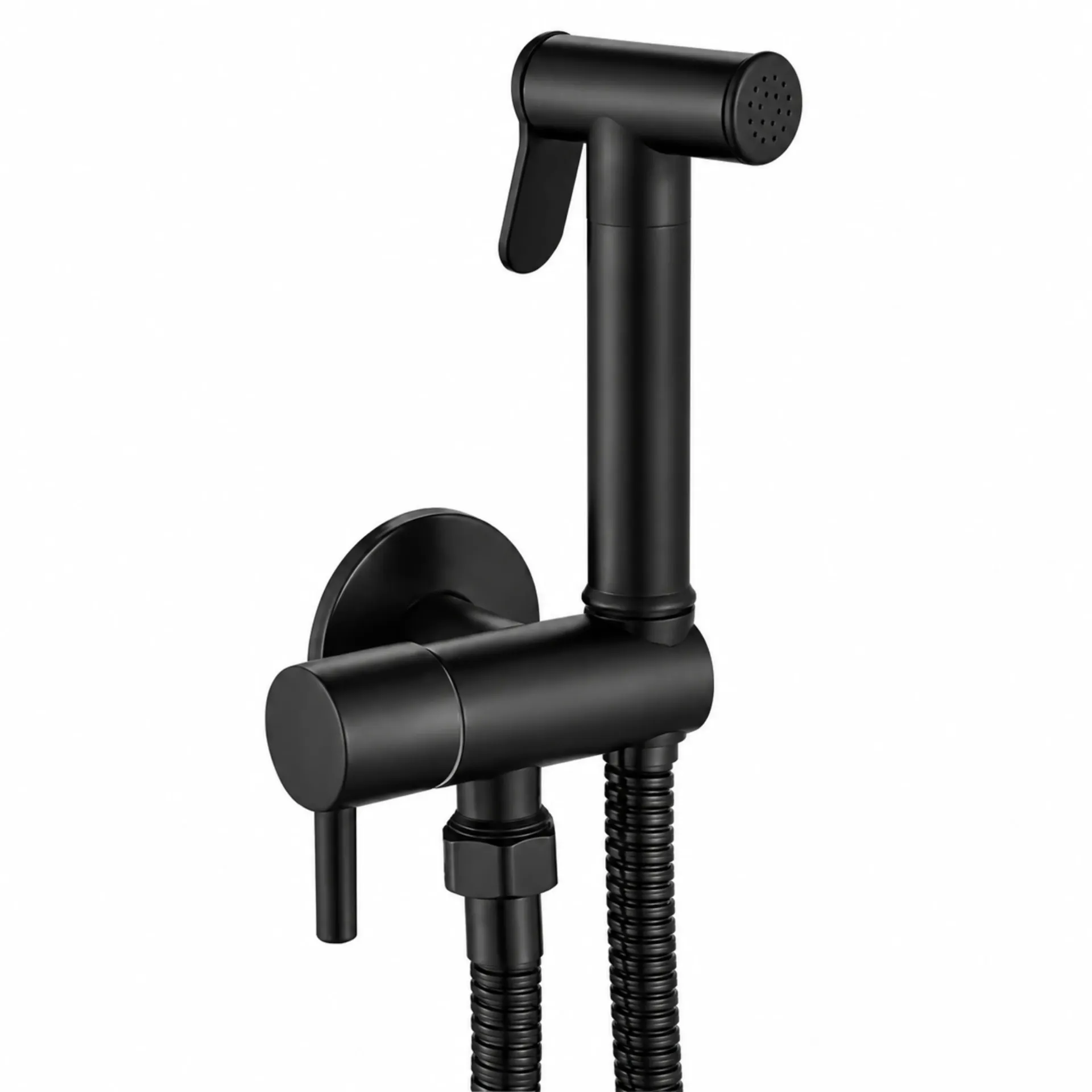 DUCHA BIDET REDONDA NEGRO MATE KUBO