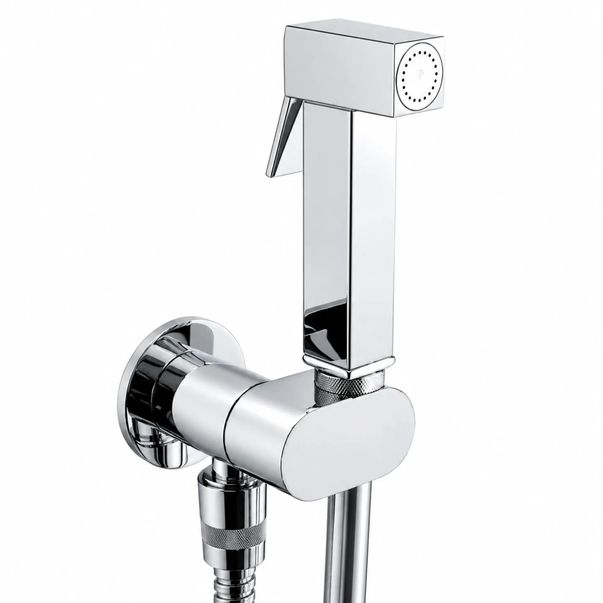 DUCHA BIDET CUADRADA ROTABLE CROMADO KUBO