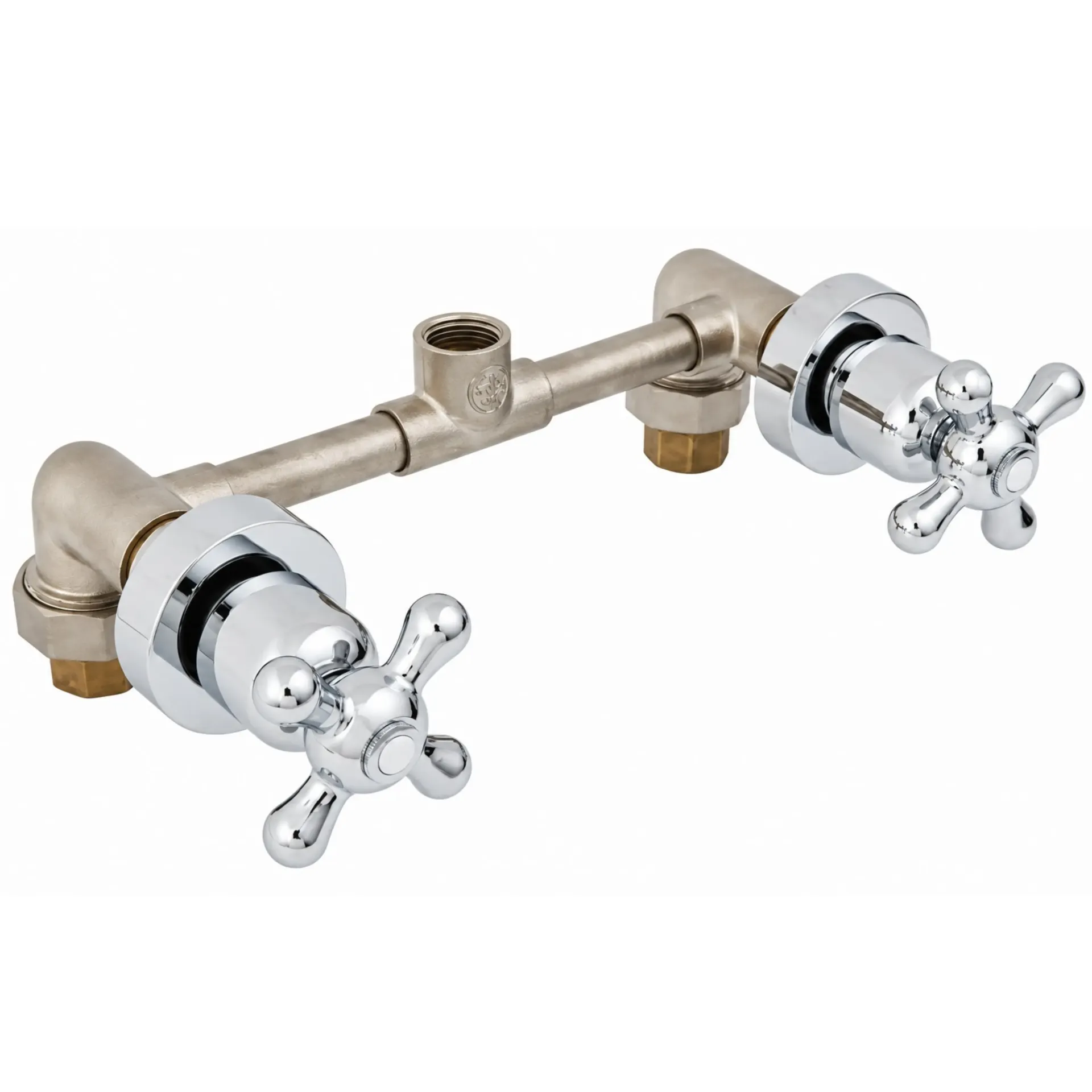 [02DU02C] GRUPO DUCHA CROSS 8" CROMADO FUNDICION PACIFICO