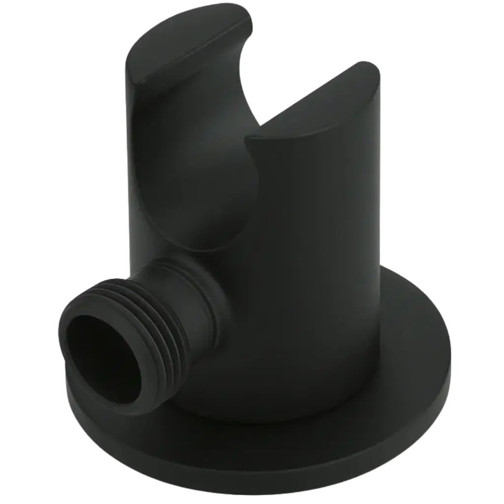 SOPORTE CON ENTRADA Y SALIDA DE AGUA TOLEDO NEGRO MATE EUROPA