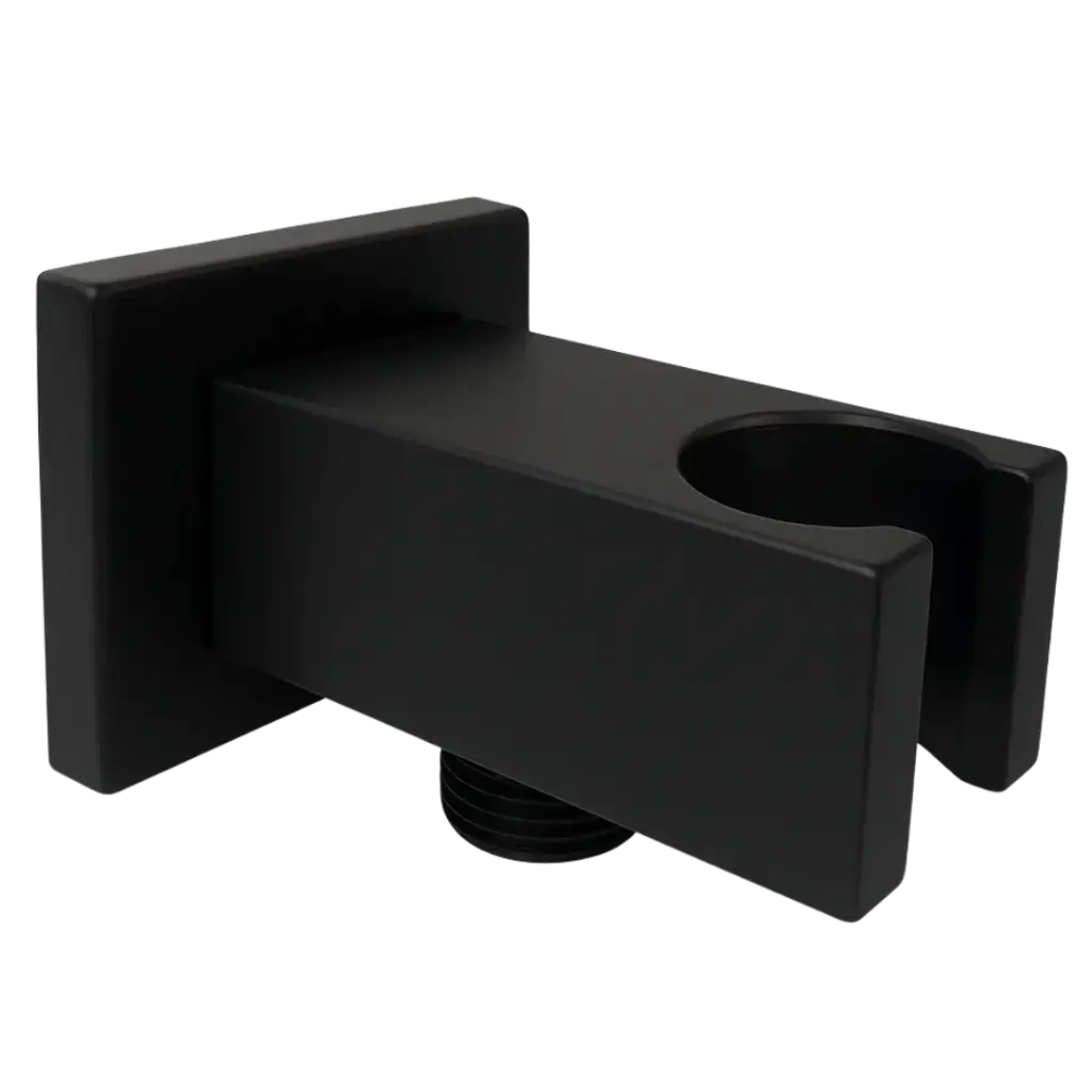 [ACCE-029] SOPORTE CON ENTRADA Y SALIDA DE AGUA VALENCIA NEGRO MATE EUROPA