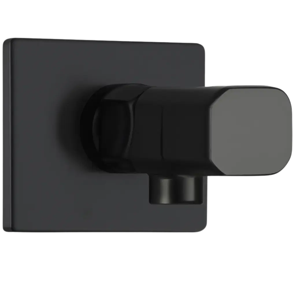 LLAVE DE ARRESTO 1/2" X 1/2" NEGRO MATE EUROPA