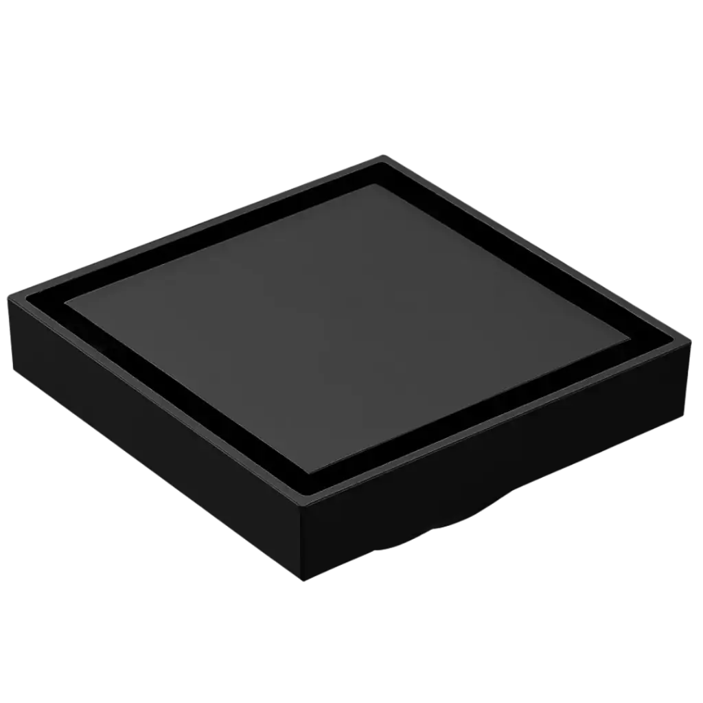 REJILLA CUADRADA OCULTA 10X10CM NEGRO MATE EUROPA
