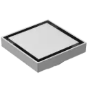 REJILLA CUADRADA OCULTA 10X10CM SATINADO EUROPA